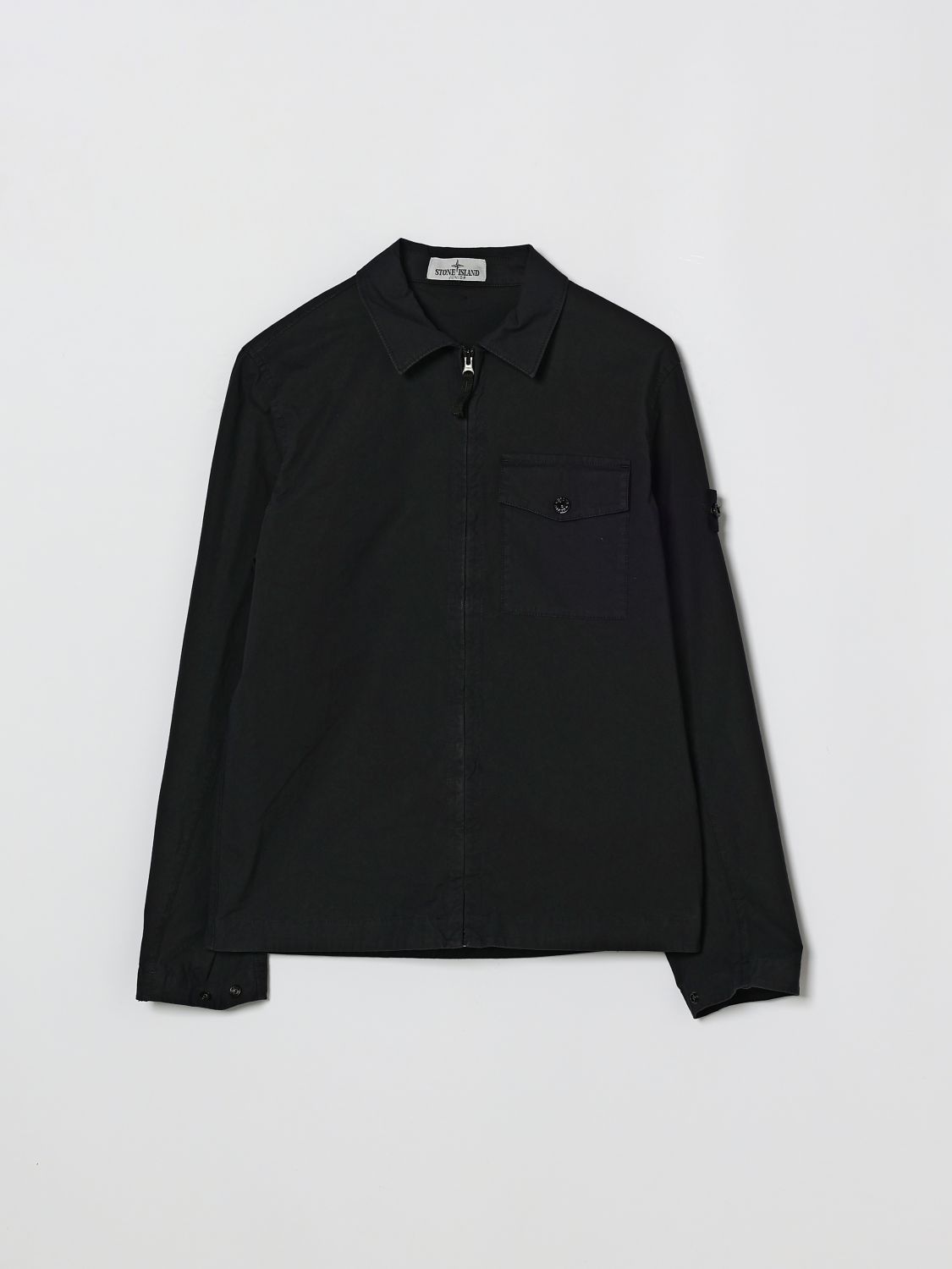 STONE ISLAND JUNIOR Shirt Kids color Navy　STONE ISLAND JUNIOR シャツ キッズカラー ネイビー STONE
