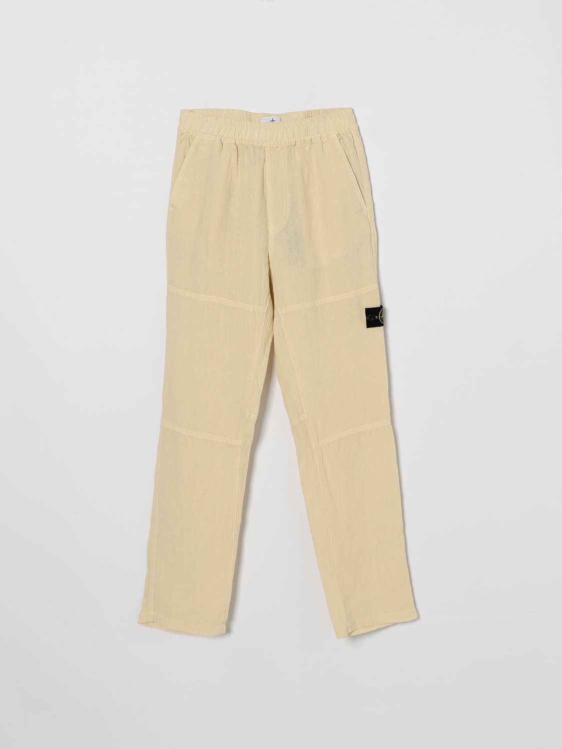 STONE ISLAND JUNIOR Pants Kids color Yellow Cream　STONE ISLAND JUNIOR パンツ キッズカラー イエロー クリーム STONE