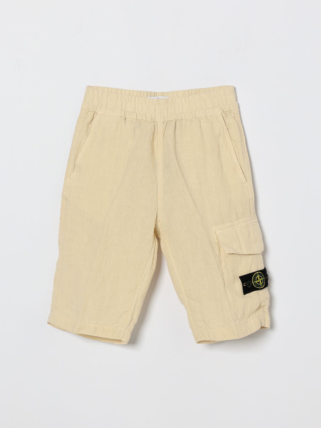 STONE ISLAND JUNIOR Shorts Kinder Farbe Beige