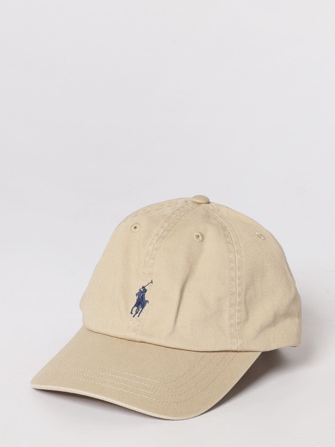 Polo Ralph Lauren Cotton Baseball Cap With Logo In Neutral