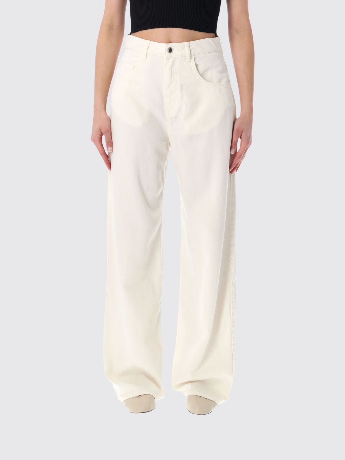 Icon Denim Los Angeles Jeans Woman color White