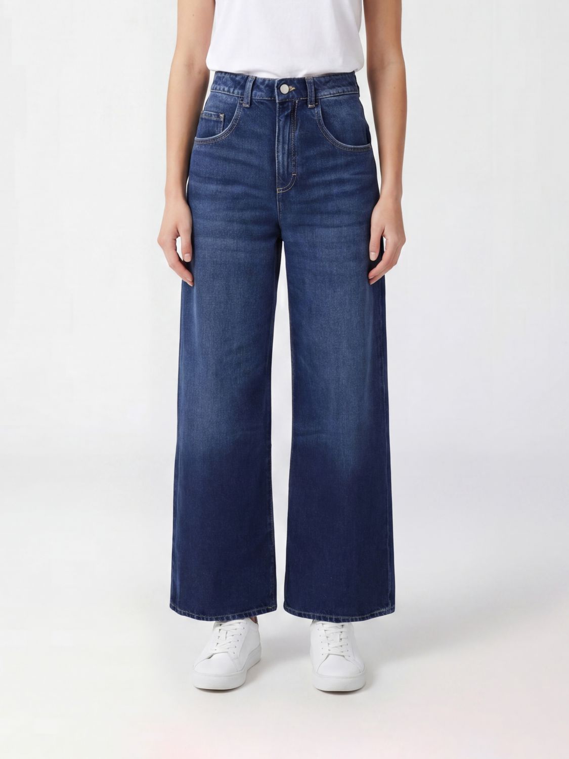 ICON DENIM LOS ANGELES Jeans Woman color Blue 1