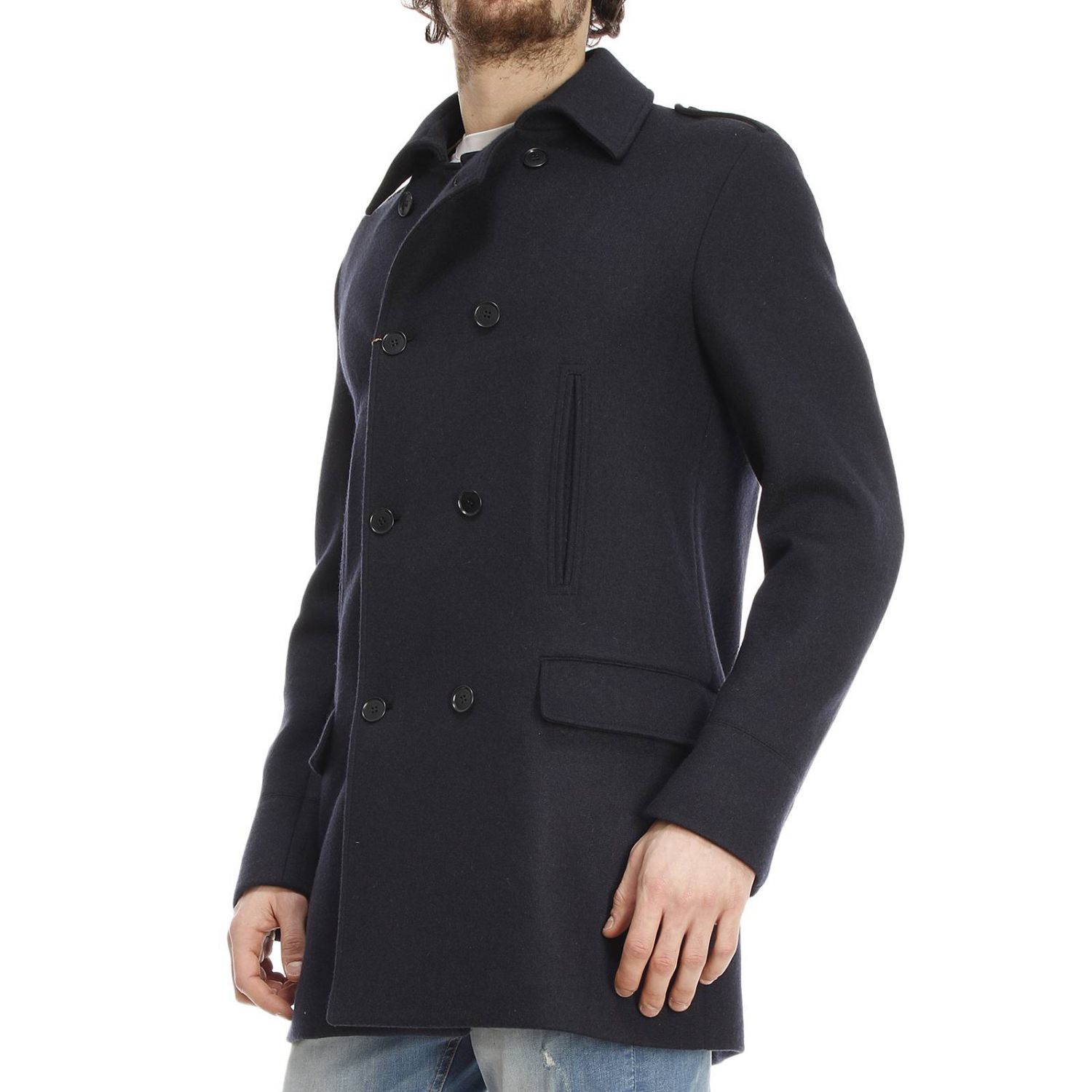 Loro Piana Outlet: Coat man | Coat Loro Piana Men Blue | Coat Loro ...