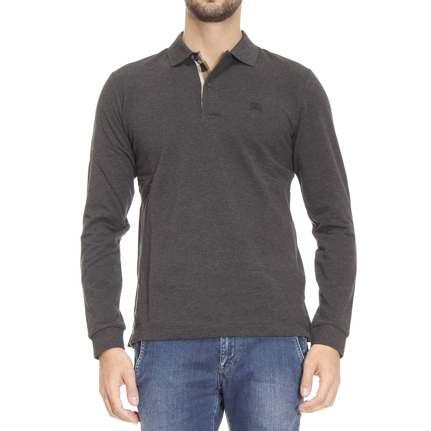 Burberry Outlet: Maglia uomo | Maglia Burberry Uomo Antracite | Maglia  Burberry M:OXFORD LS:ABOWN GIGLIO.COM