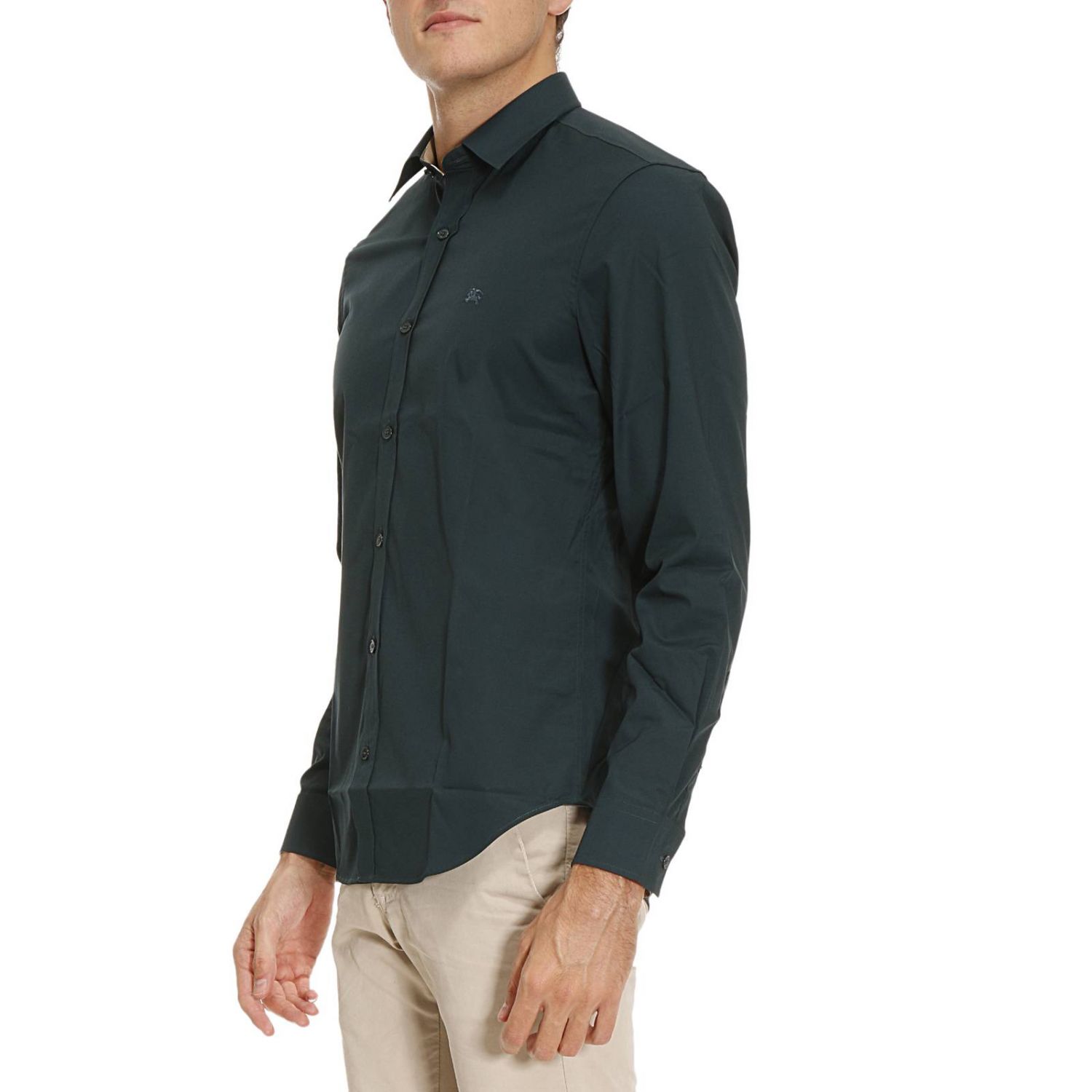 Burberry Outlet: Camicia uomo - Verde | Camicia Burberry M:CAMBRIDGE:ABOYD  GIGLIO.COM
