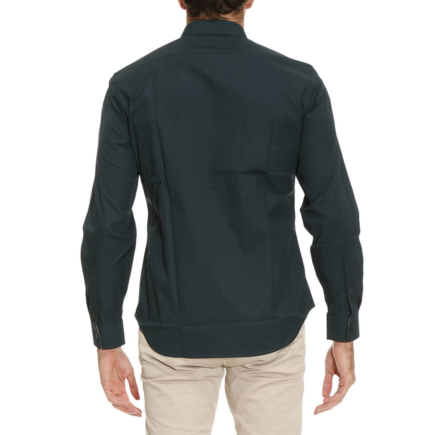 Burberry Outlet: Camicia uomo - Verde | Camicia Burberry M:CAMBRIDGE:ABOYD  GIGLIO.COM