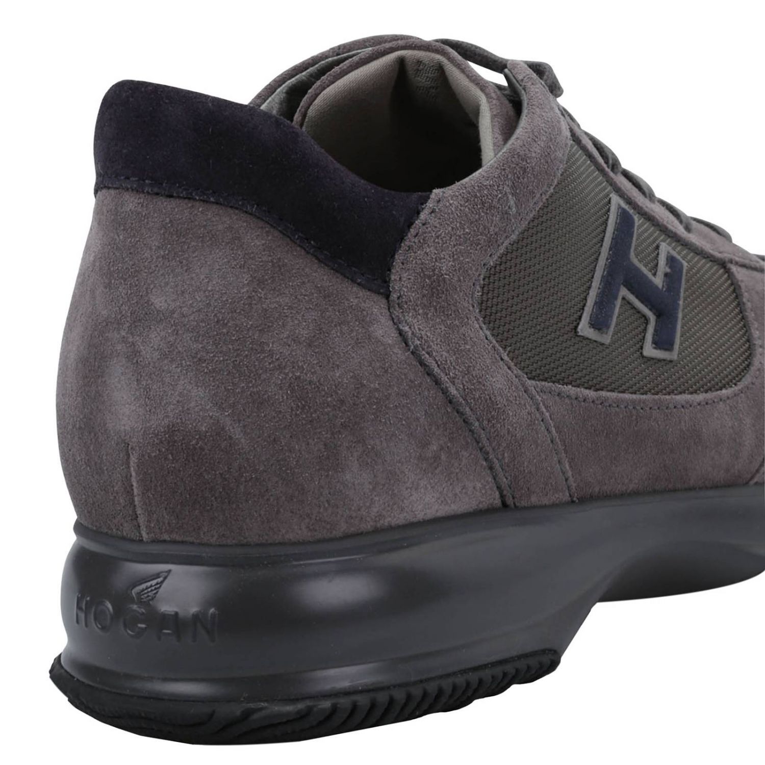 Sneakers uomo Hogan Interactive con inserti in rete Grigio | Caposerio