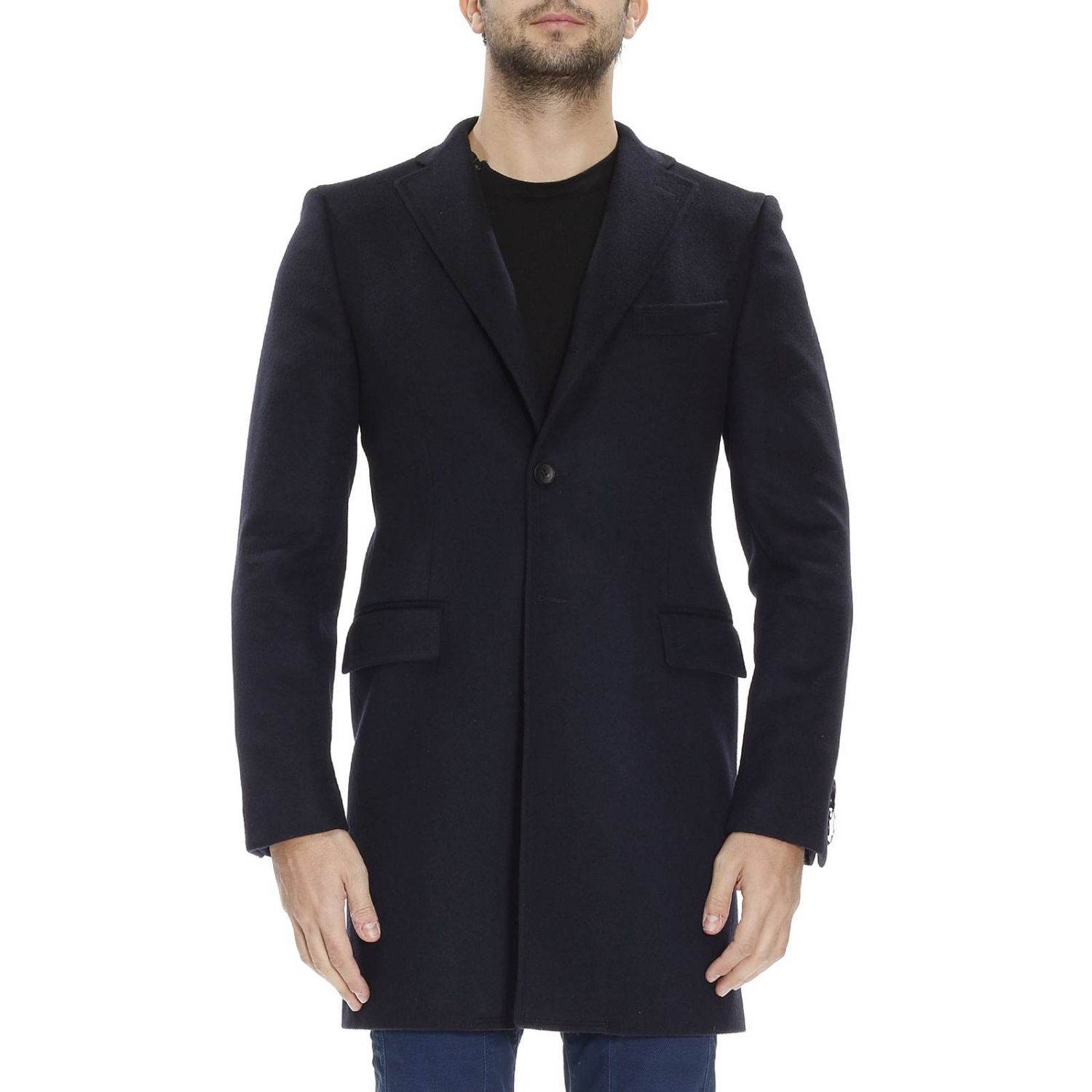 Claudio Tonello Outlet: Coat men | Coat Claudio Tonello Men Blue | Coat ...