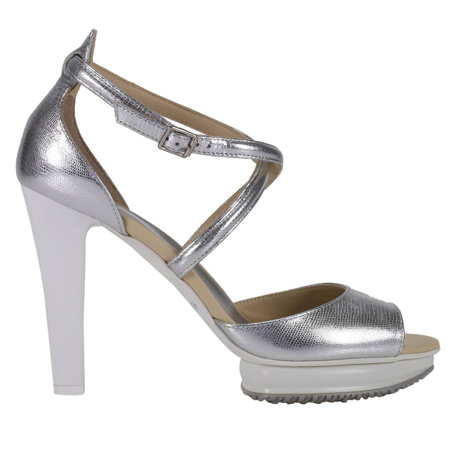 HOGAN: Scarpe donna | Sandali Con Tacco Hogan Donna Perla | Sandali Con  Tacco Hogan HXW2470X770FEW GIGLIO.COM