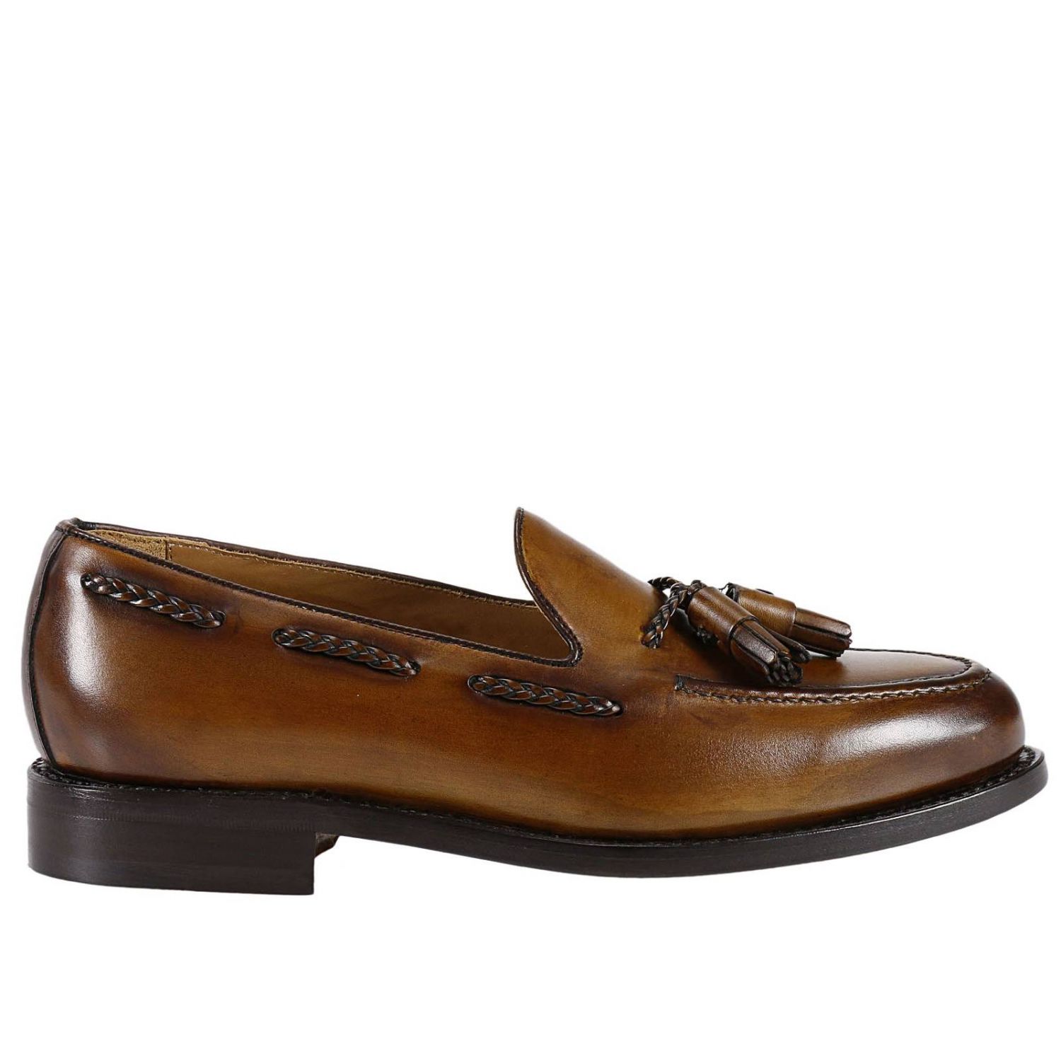 Berwick Outlet: Mocassino in vitello spazzolato con suola piatta levigata e  lavorazione Goodyear | Mocassini Berwick Uomo Cuoio | Mocassini Berwick  4340 GIGLIO.COM