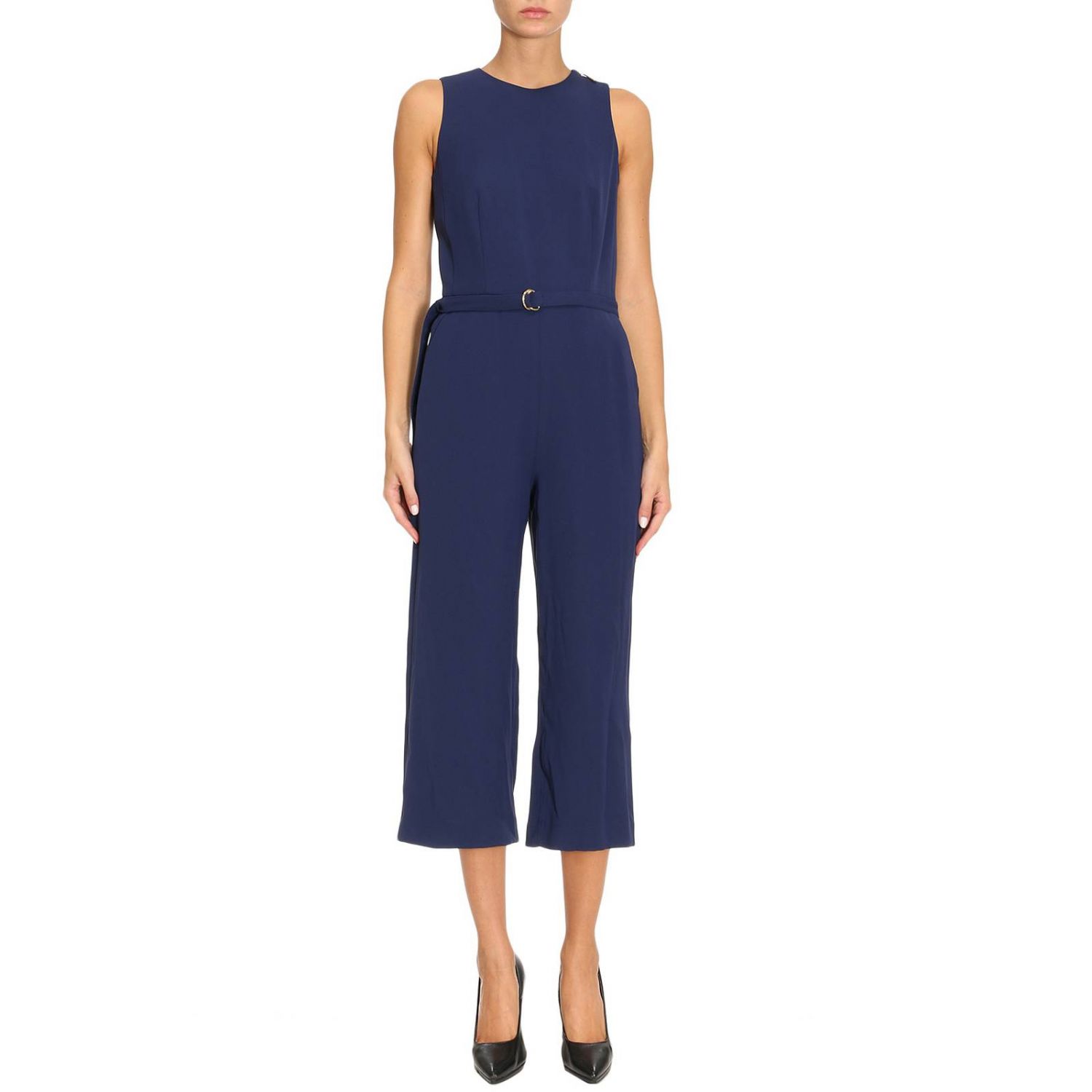 Michael kors navy blue jumpsuit Clearance