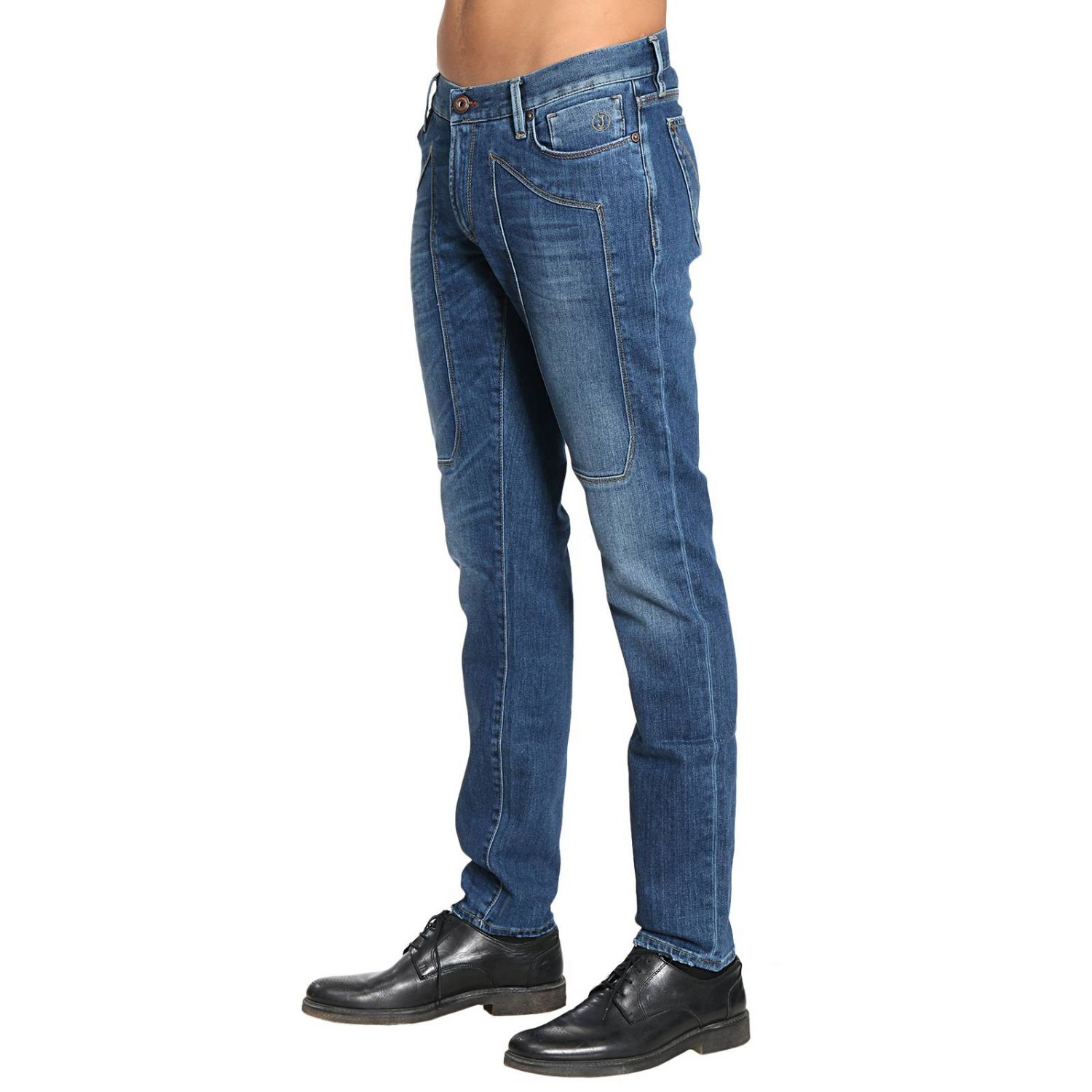 Jeckerson Outlet: Jeans PA77 slim low in cotone super stretch con  trattamento T-Blend Technology - Blue | Jeans Jeckerson PA77 ST16552  GIGLIO.COM