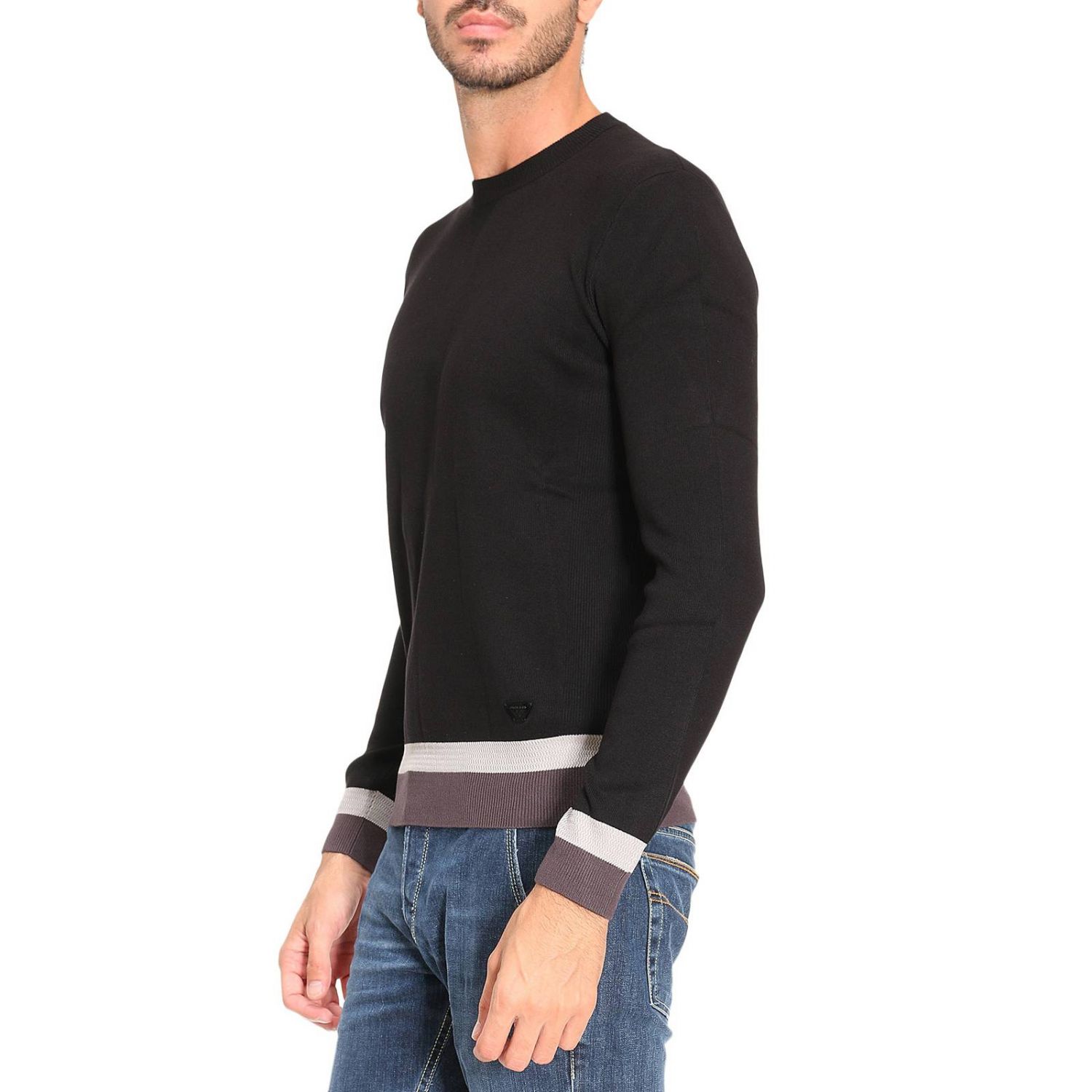 Armani Jeans Outlet: Maglia uomo - Nero | Maglia Armani Jeans 6Y6MC4 6M0IZ  GIGLIO.COM