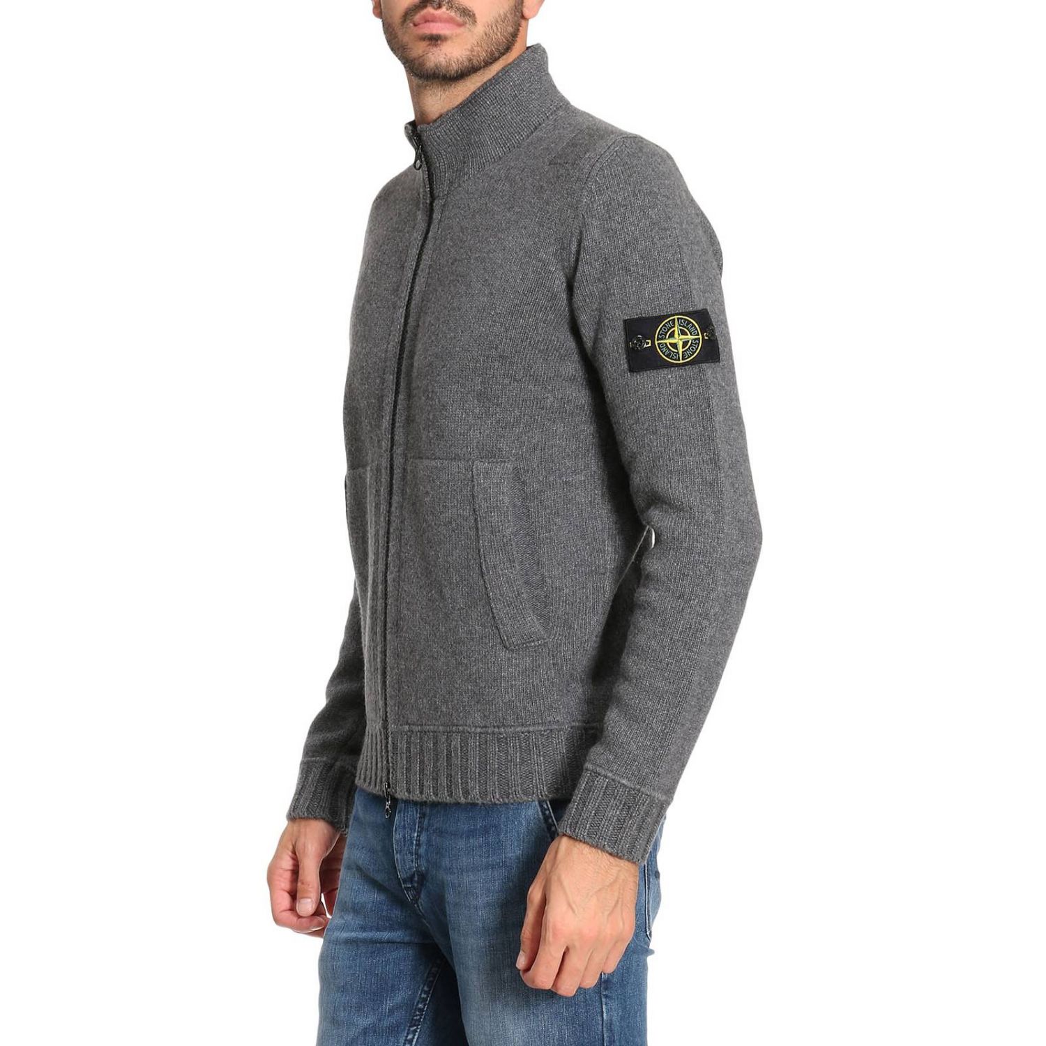 Stone Island Outlet: Sweater men | Sweater Stone Island Men Smoke Grey ...