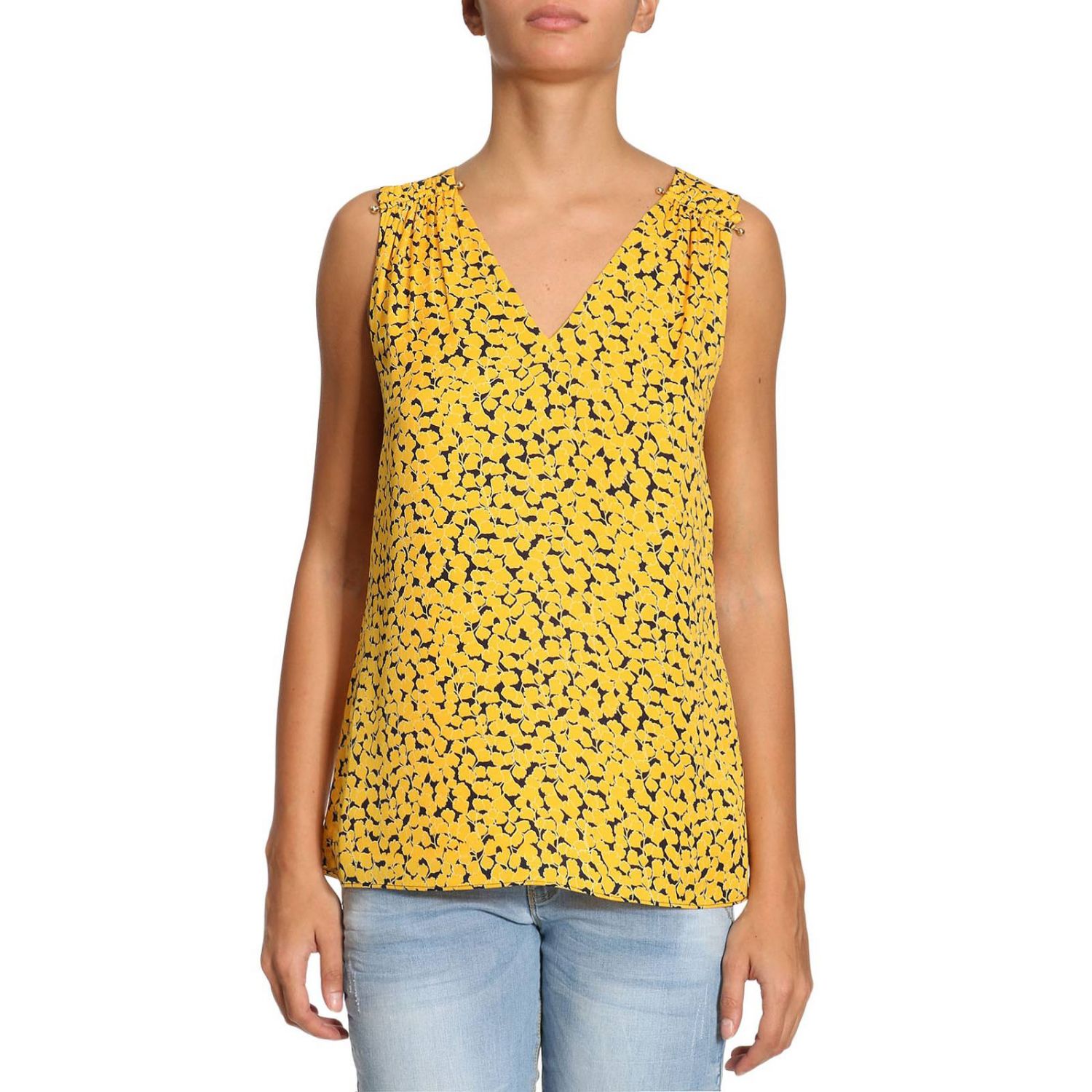 michael kors yellow top