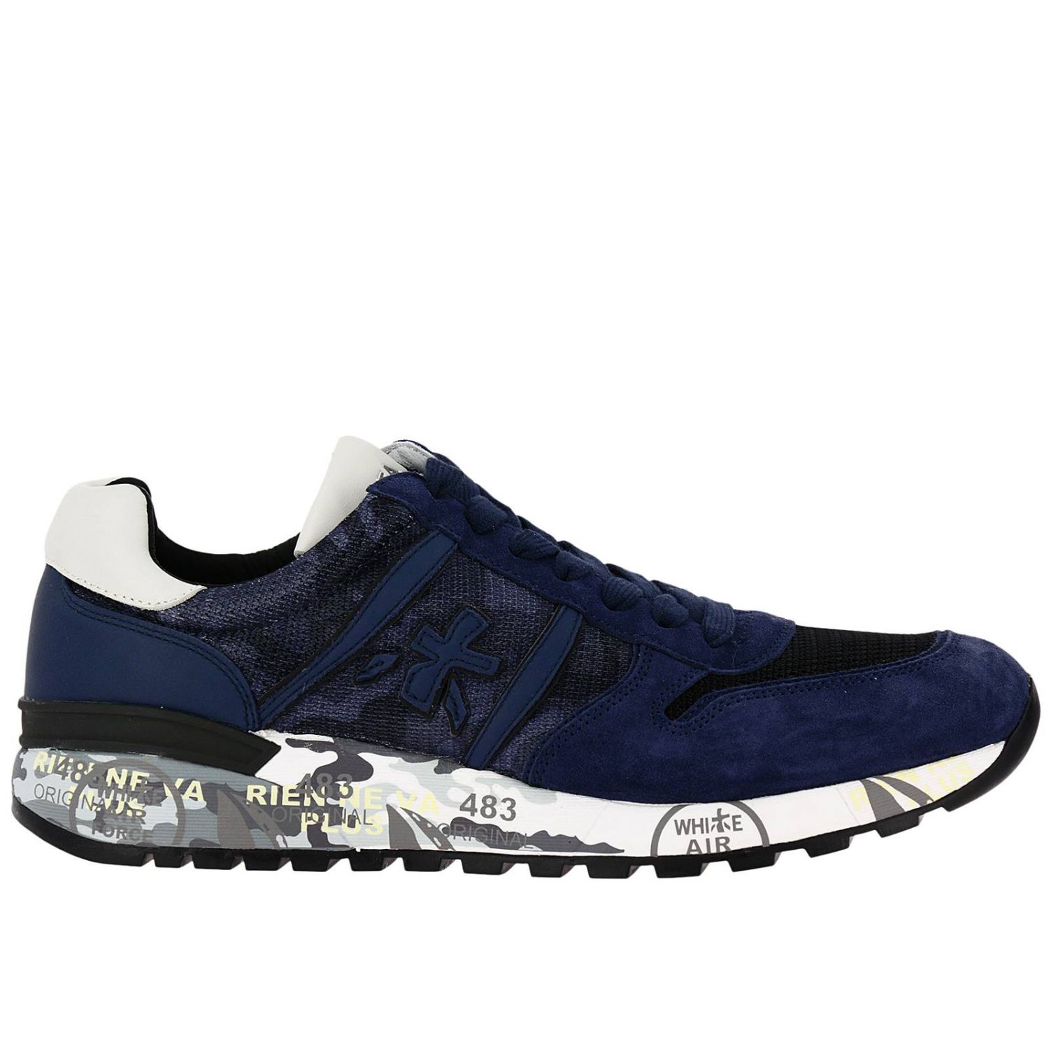 Premiata Outlet Zapatos hombre Zapatillas Premiata Hombre Azul