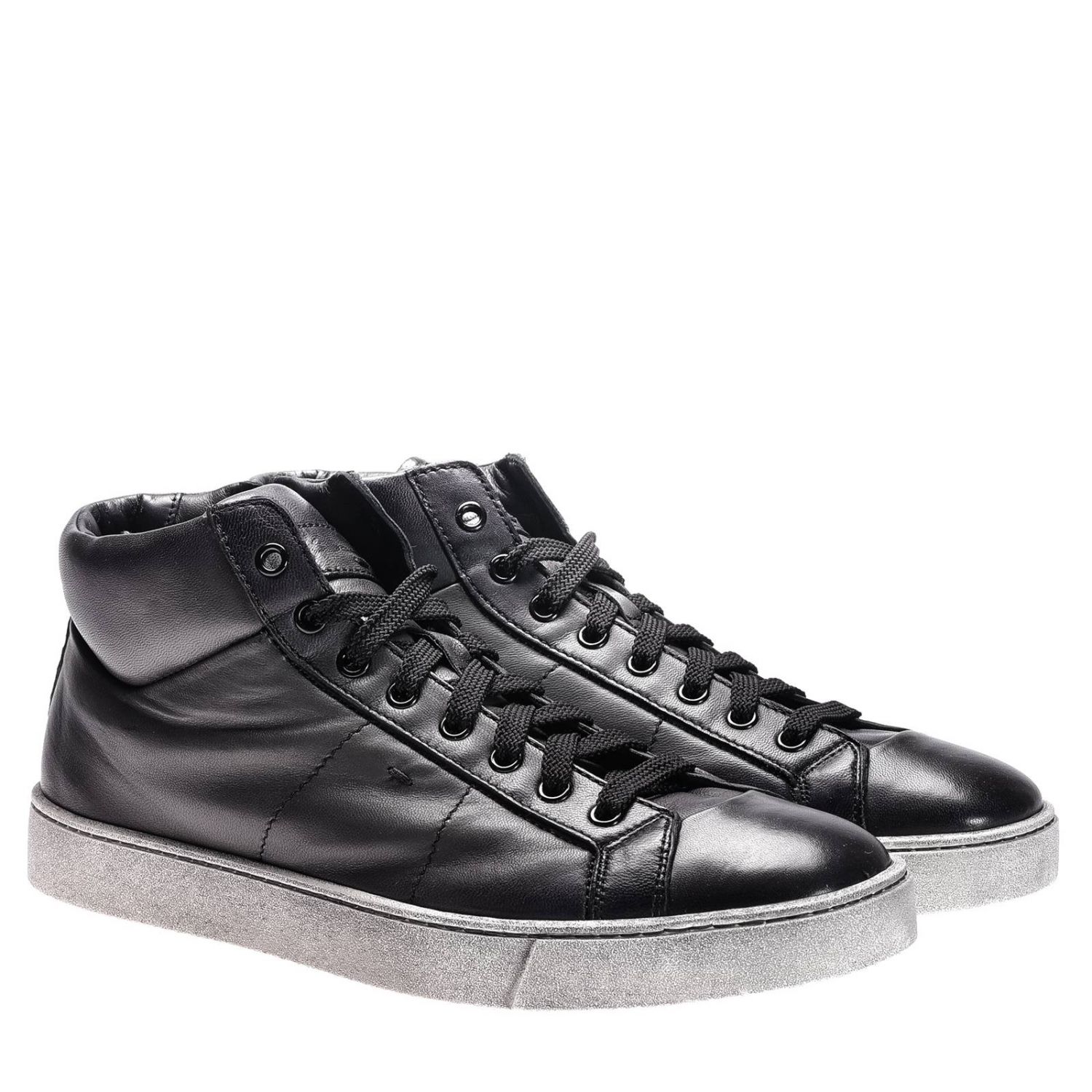 Santoni Outlet: Shoes men | Sneakers Santoni Men Mouse Grey | Sneakers ...