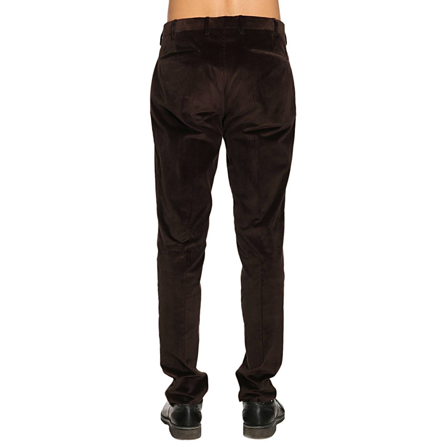 Pt Outlet: Pantalone White Holiday preppy in velluto a coste stretch - Moro  | Pantalone Pt HS16ZS0WHI PG91 GIGLIO.COM