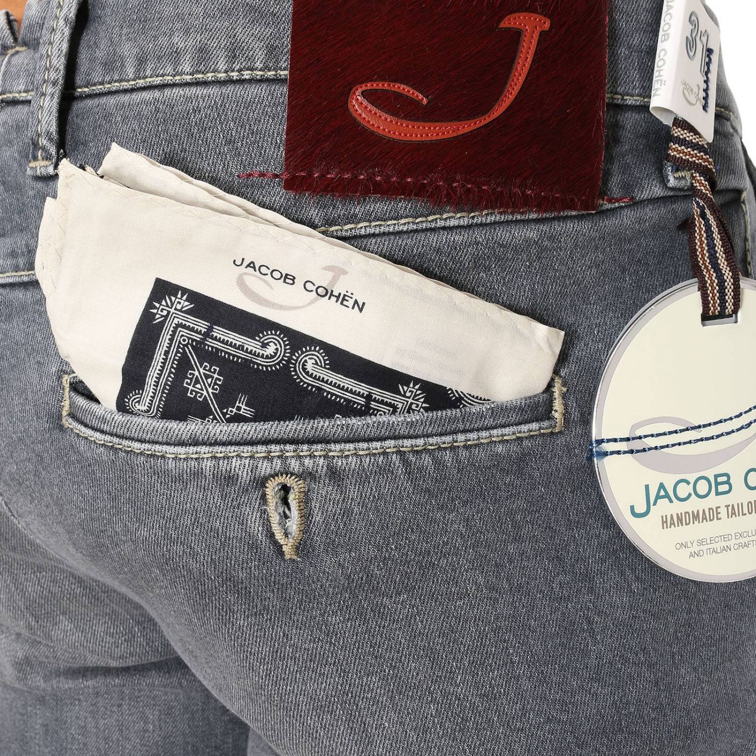 Jacob Cohen Outlet: Jeans men - Grey | Jeans Jacob Cohen PW626  COMF-00750-W2 GIGLIO.COM