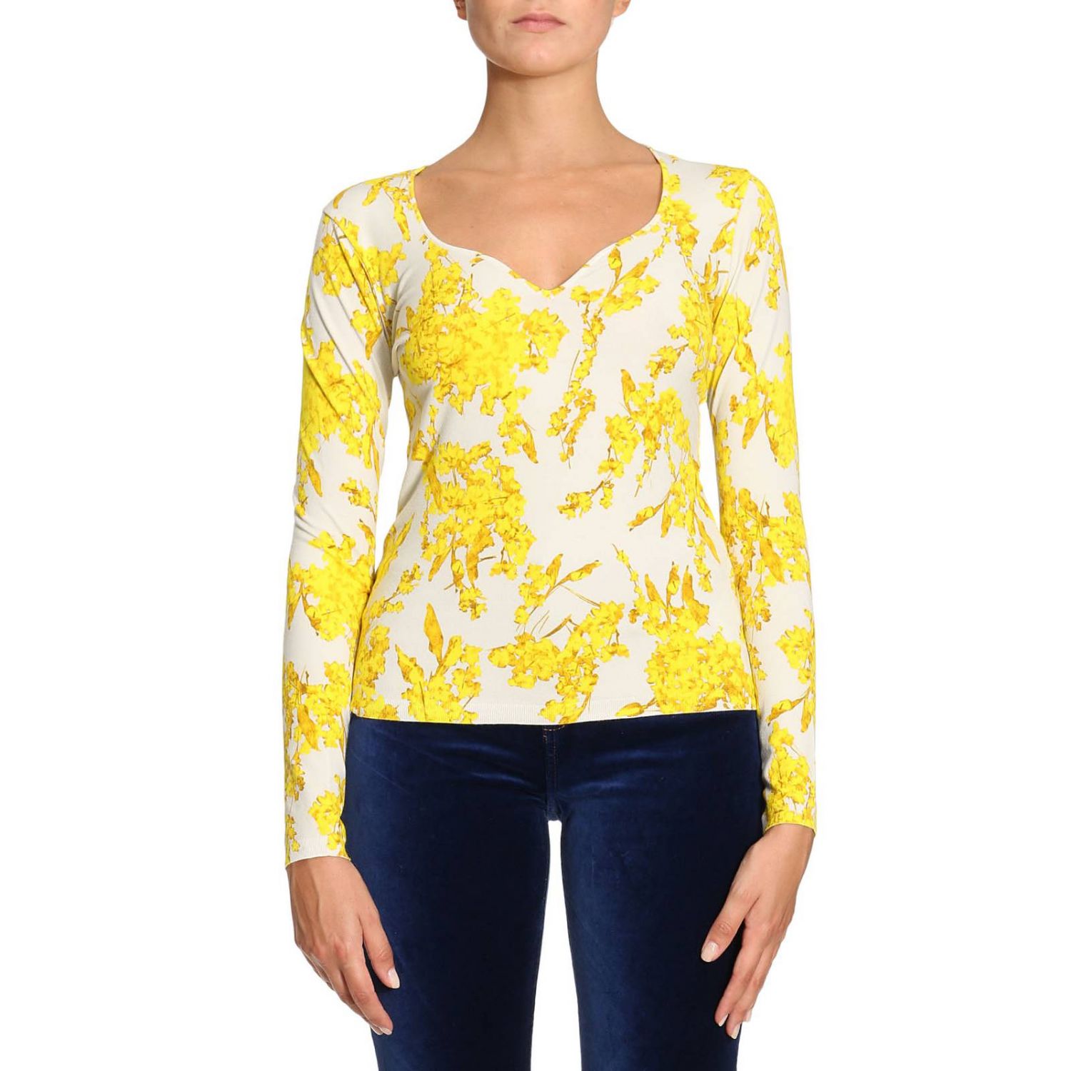 Blumarine Outlet: Sweater women - Yellow | Sweater Blumarine 12171 ...
