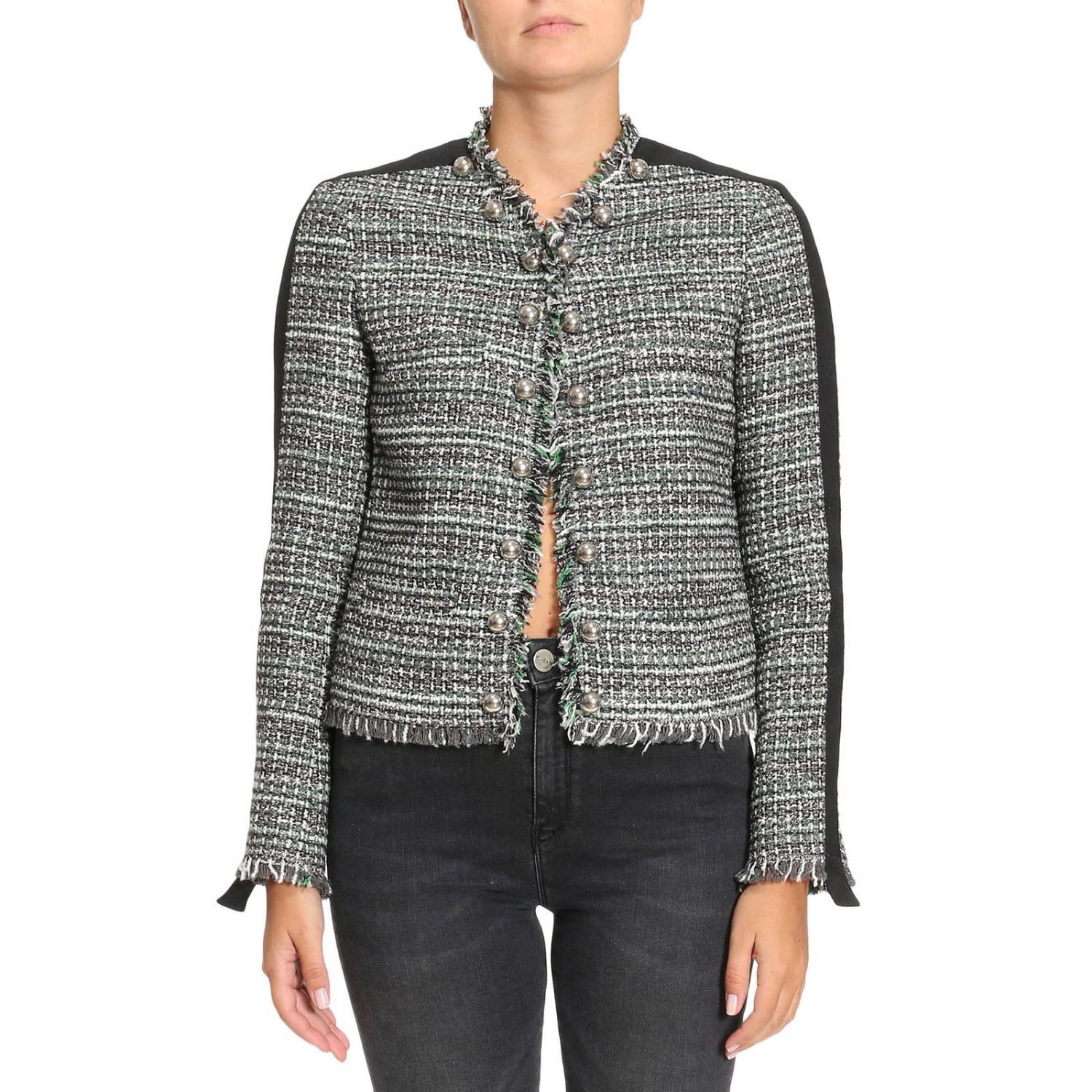 Pinko Outlet Blazer Women Blazer Pinko Women Green Blazer Pinko