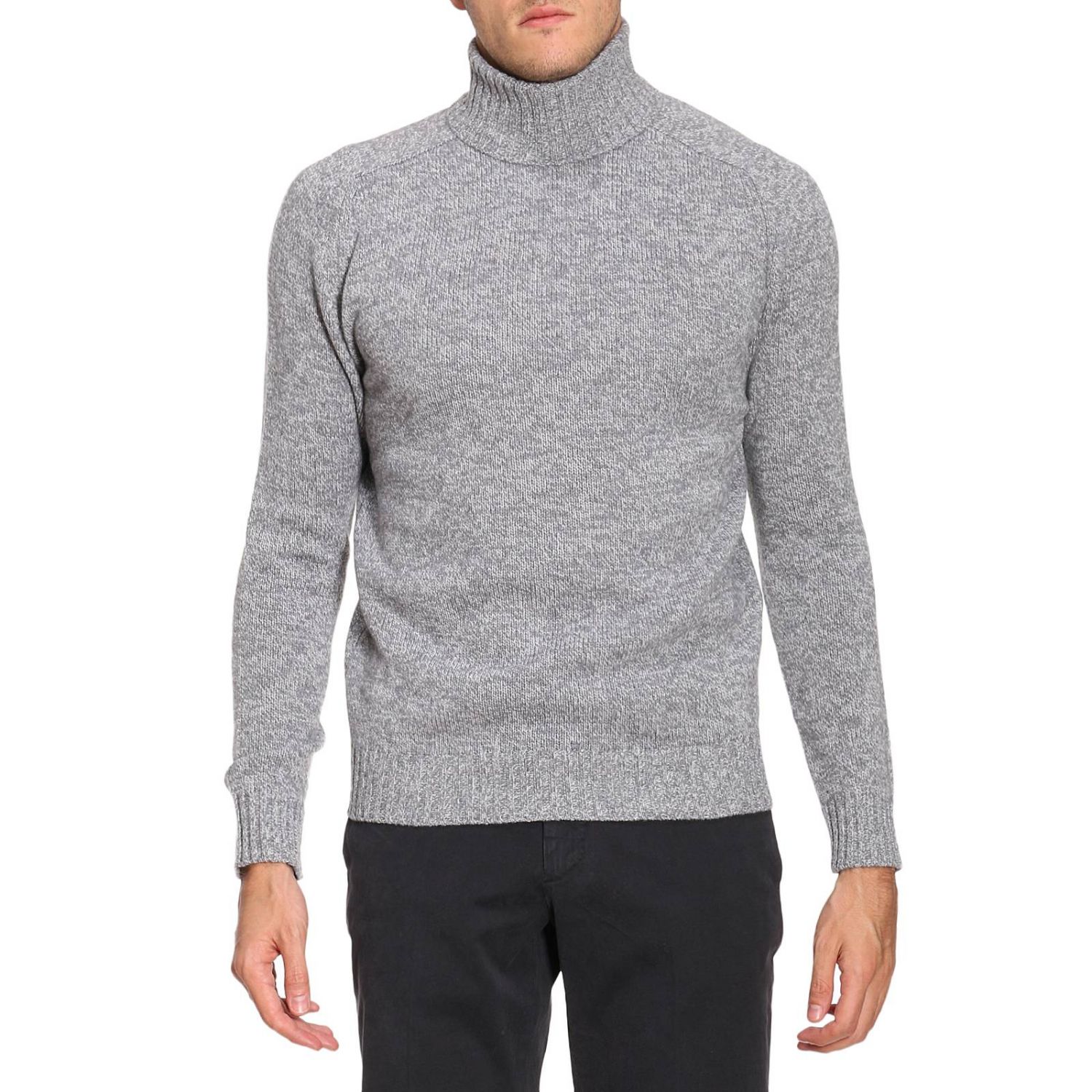 grey jumper and joggers