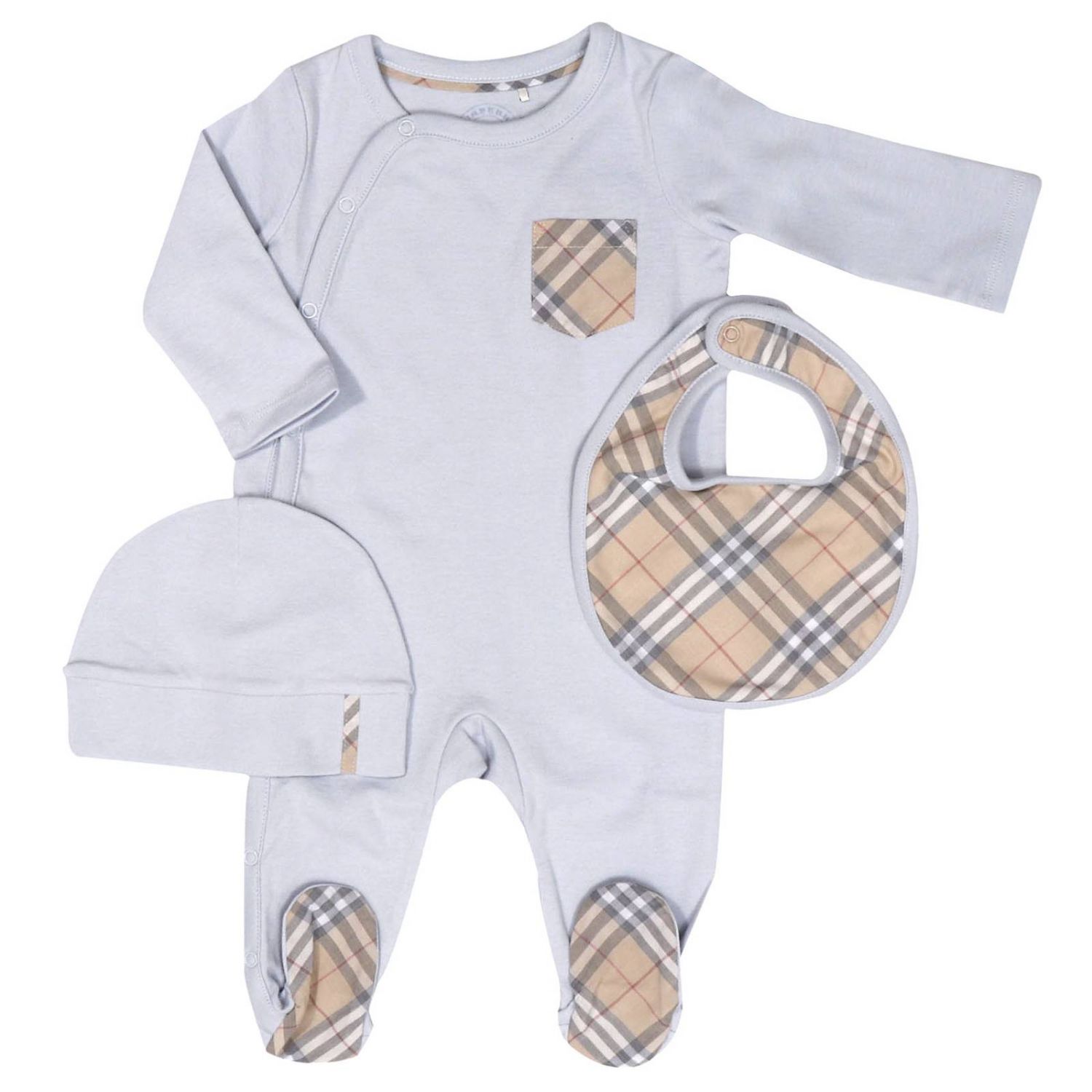 Pack Burberry Layette Kids Sky Blue 
