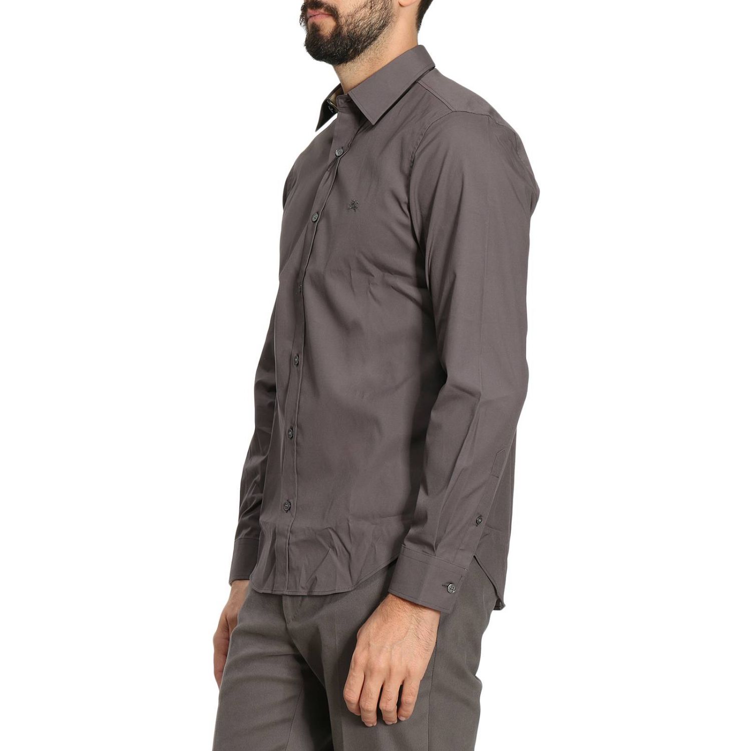 Burberry Outlet: Shirt men - Grey | Shirt Burberry 3991161 GIGLIO.COM