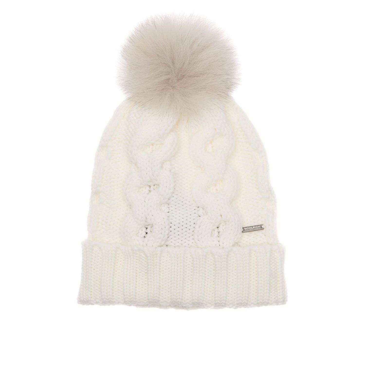 Woolrich Outlet: Cappello donna - Bianco | Cappello Woolrich WWACC1348 AC93  GIGLIO.COM