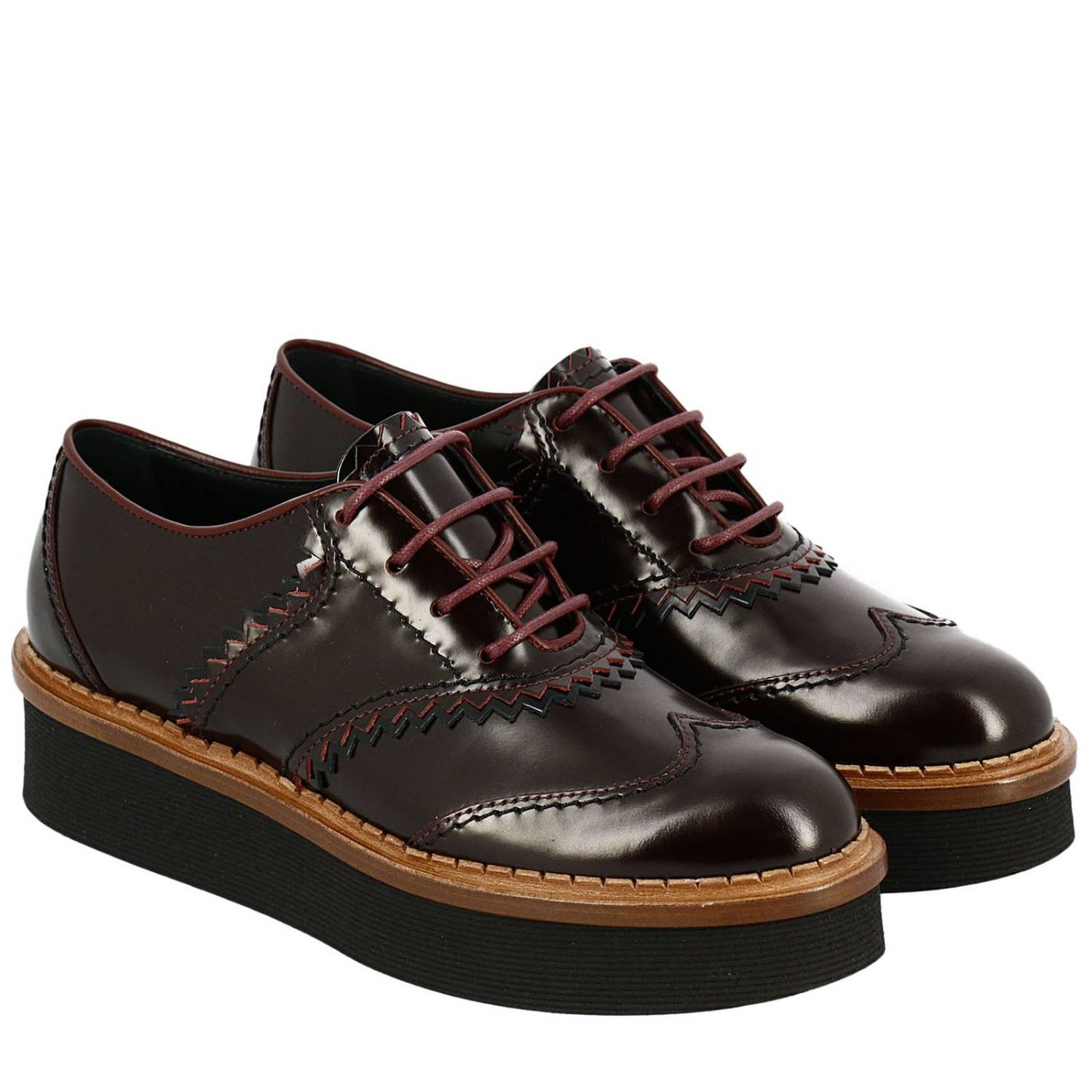 Tods Outlet: Shoes women Tod's | Oxford Shoes Tods Women Burgundy ...