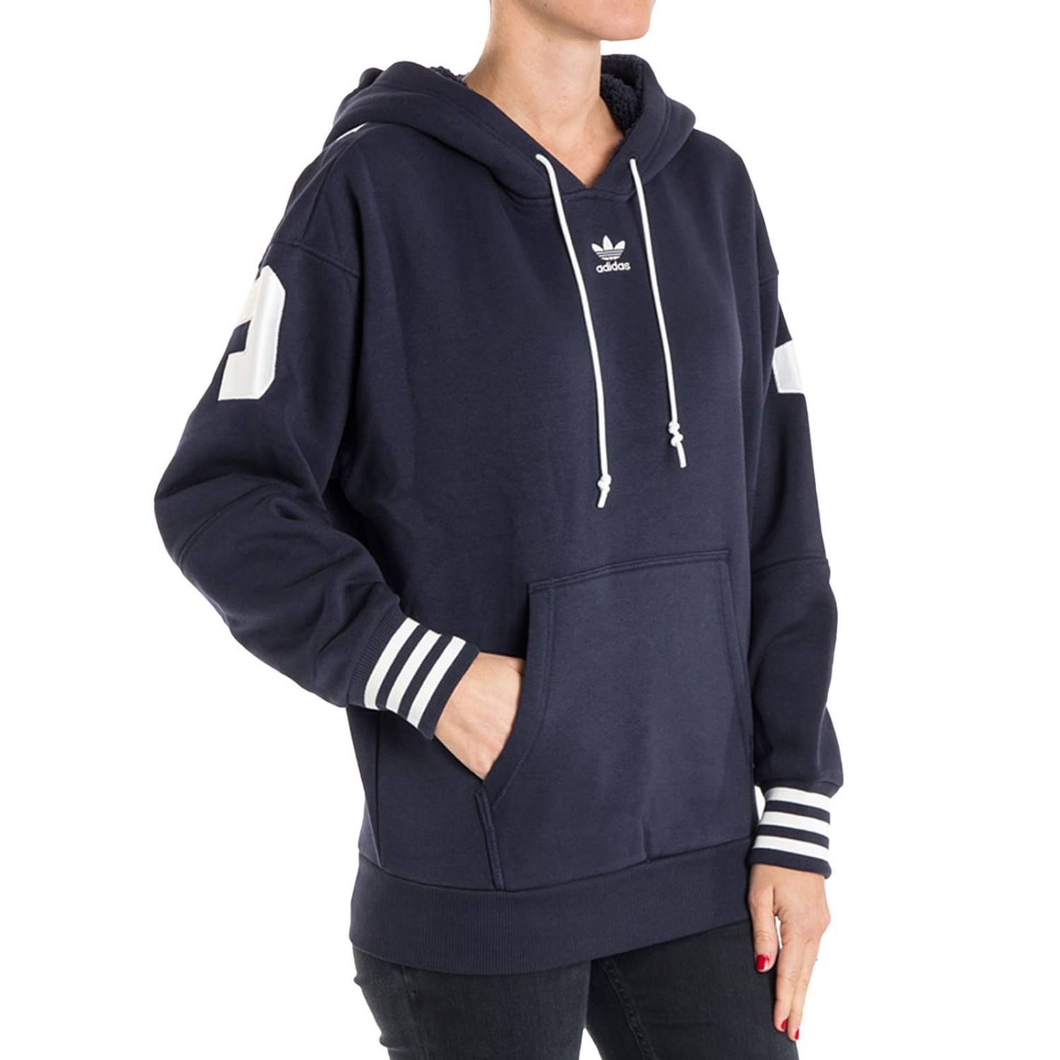 Sweatshirt Adidas Originals Women Navy 