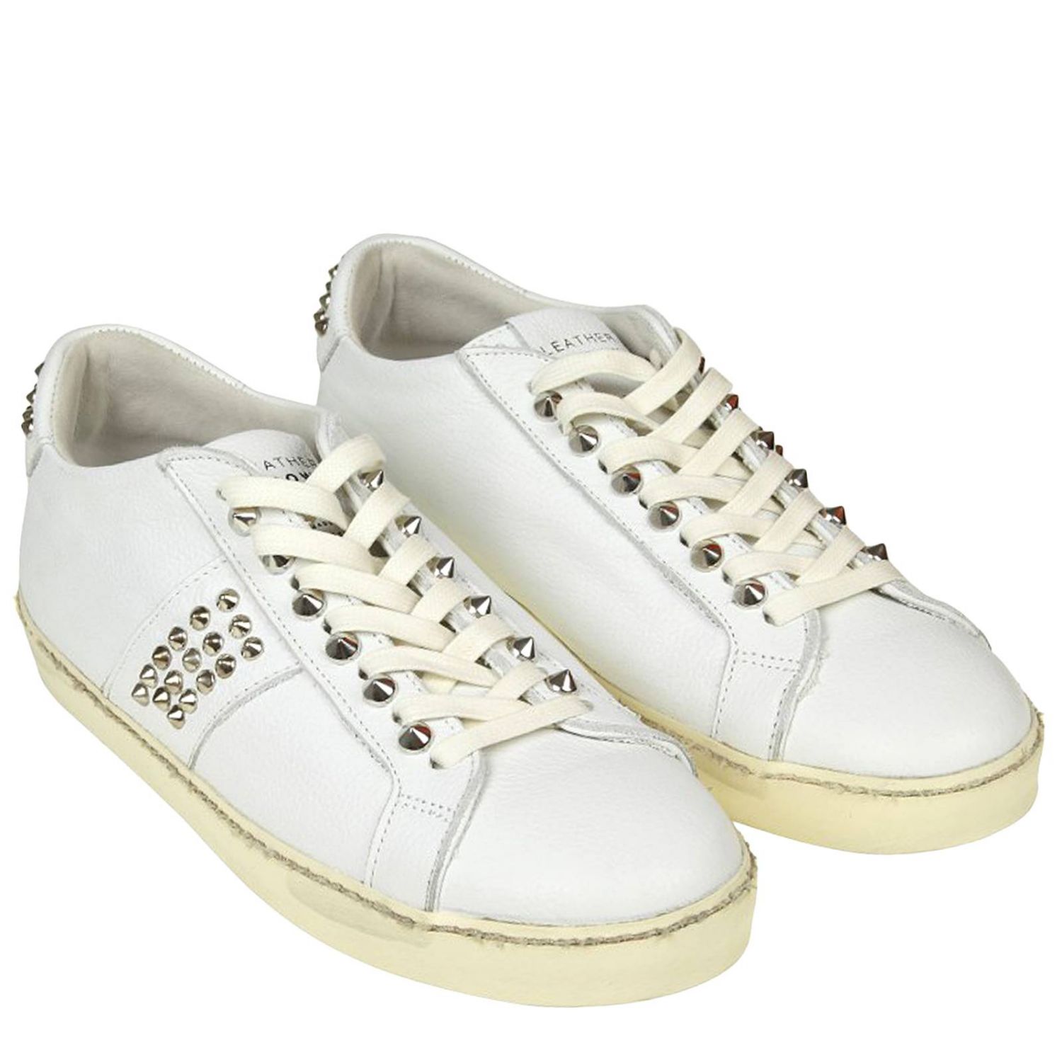 sneakers leather crown online