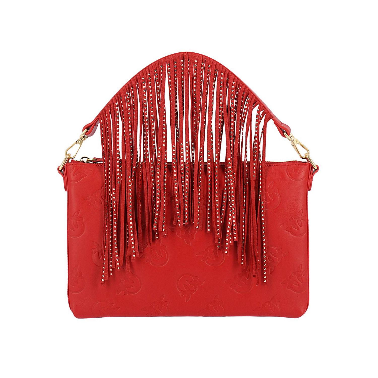 Pinko Leder Handtaschen in Rot Damen Taschen Clutches und Abendtaschen 