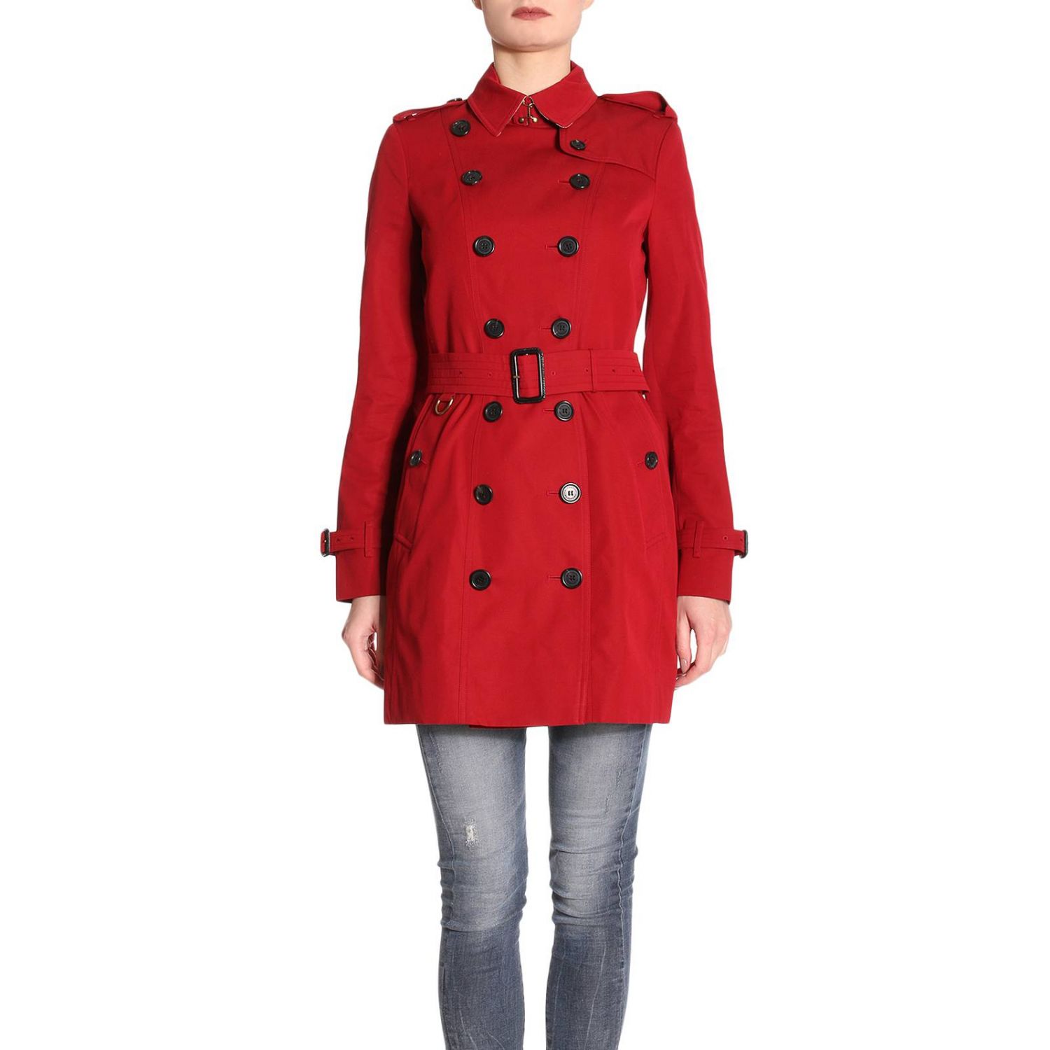 burberry trench coat red