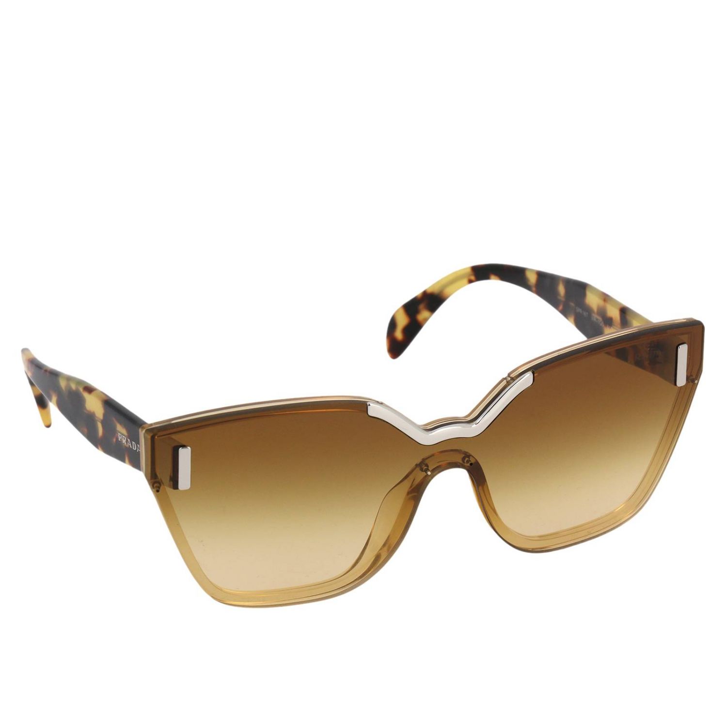 PRADA: sunglasses for woman - Brown | Prada sunglasses SPR 16T online