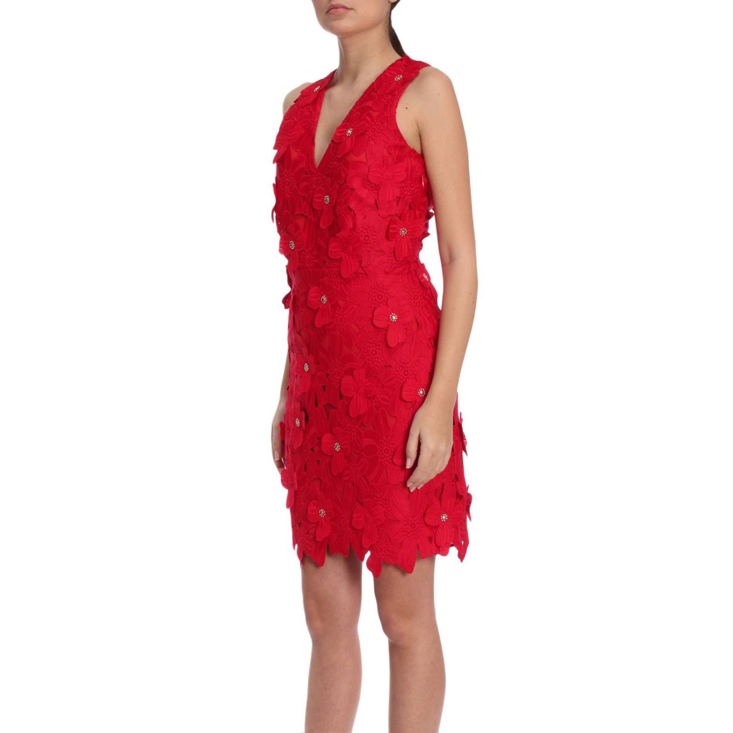 red michael kors dress