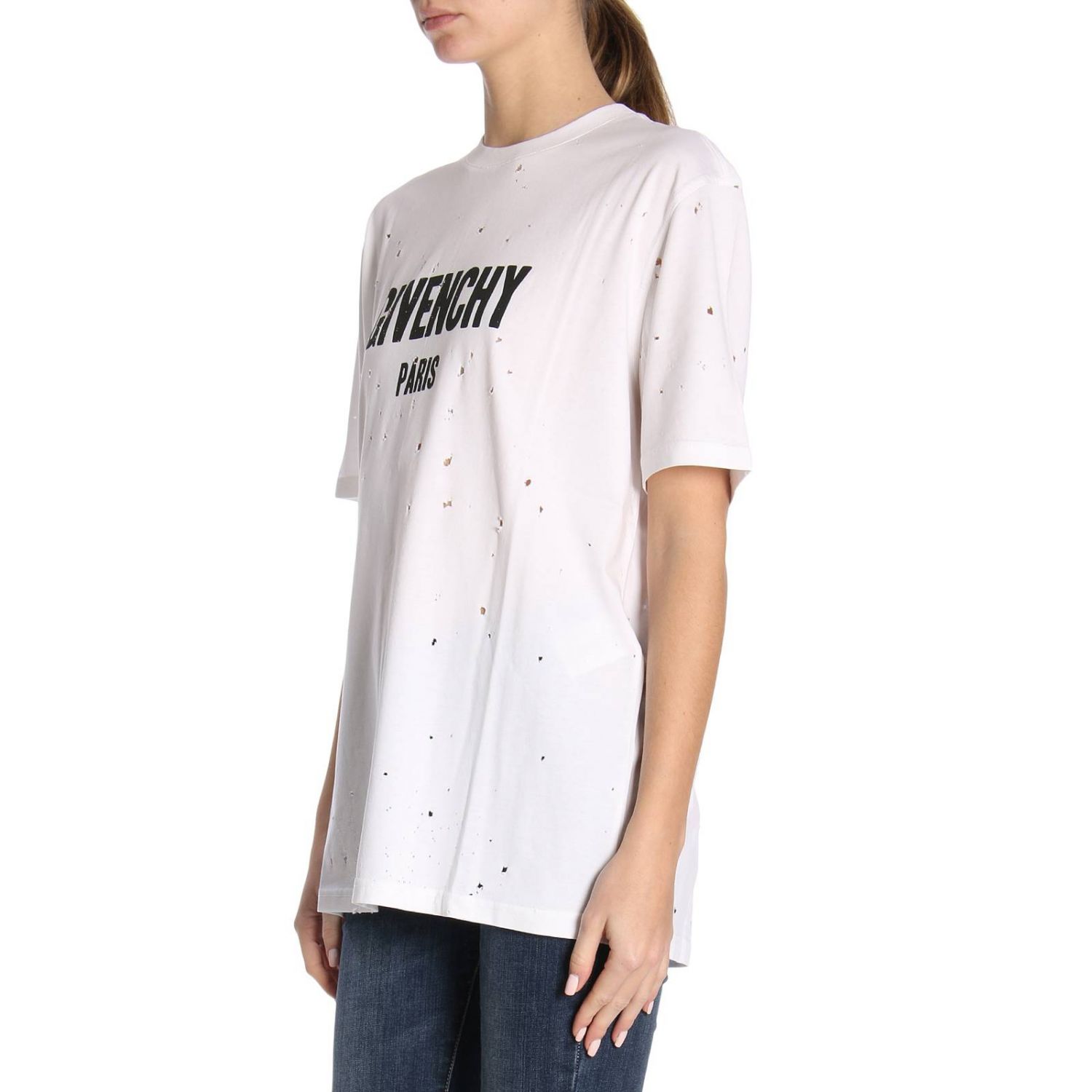 givenchy ripped shirt