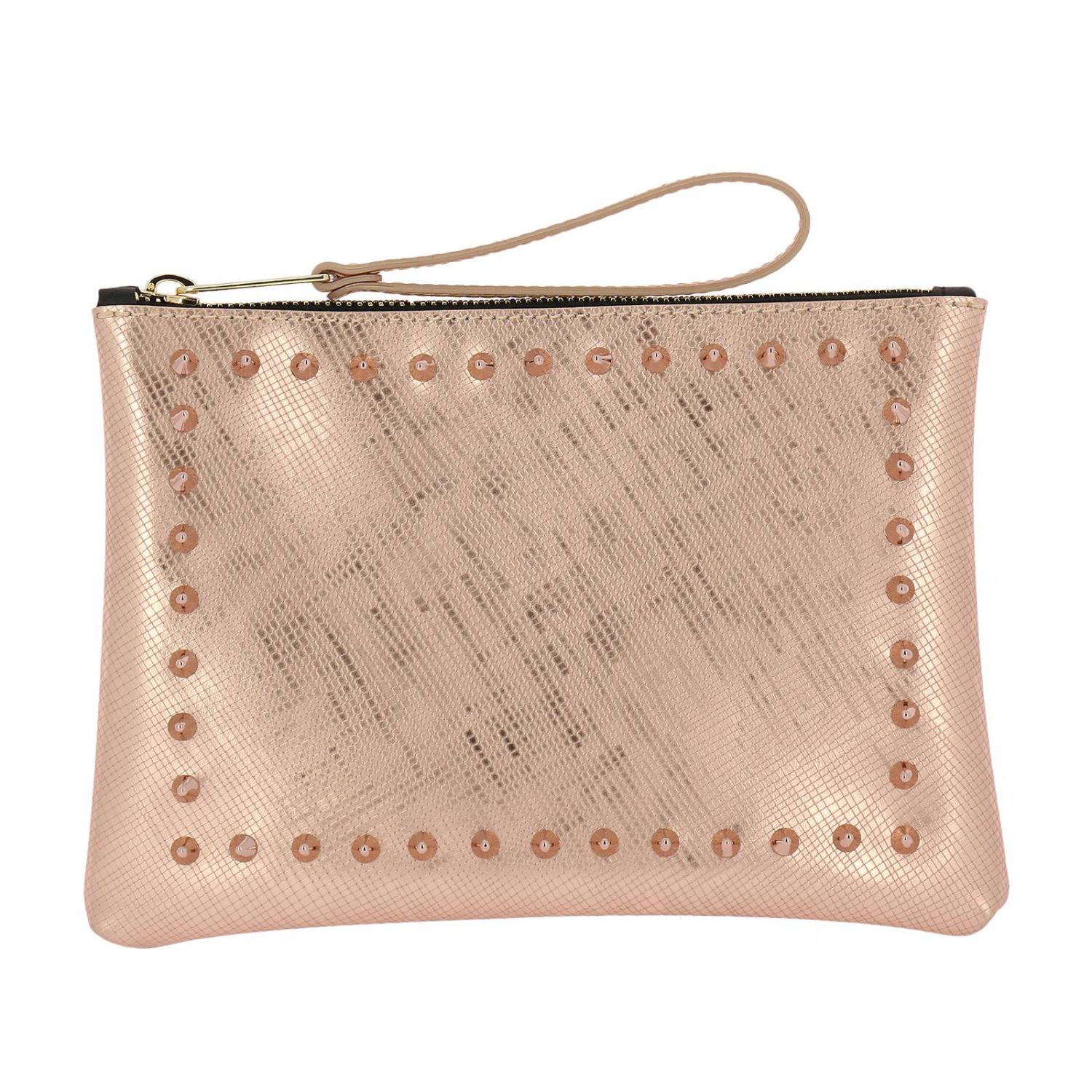 Gum Outlet: Pochette in gomma operata con maxi borchie - Oro | Borsa Mini  Gum 4042 COLOURSTU GIGLIO.COM