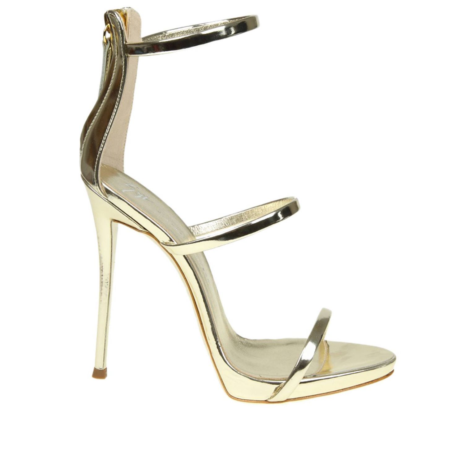 Giuseppe Zanotti Outlet: Zapatos mujer Design - Platino | Sandalias De  Tacón Giuseppe Zanotti I700049 GIGLIO.COM