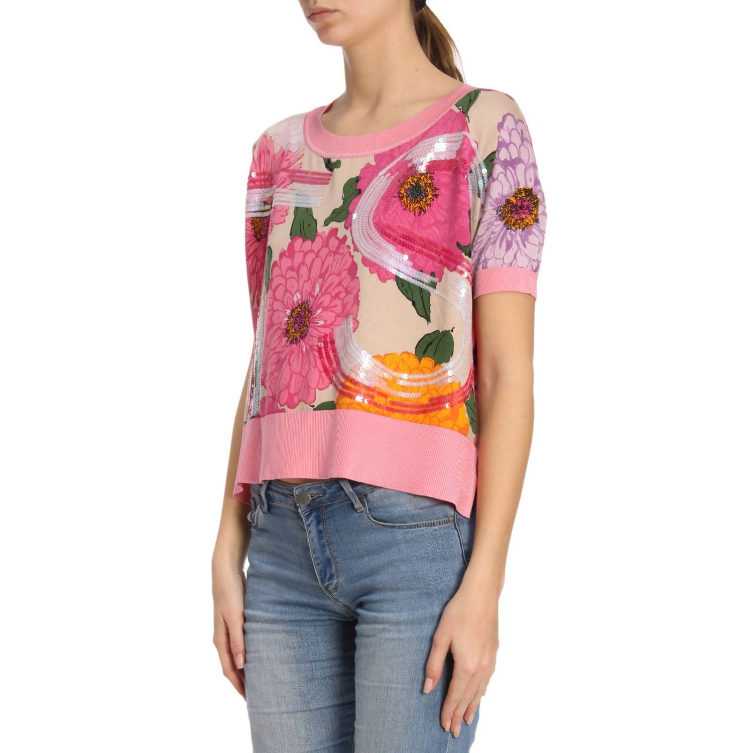 Maglia Twin-Set a fantasia Rosa