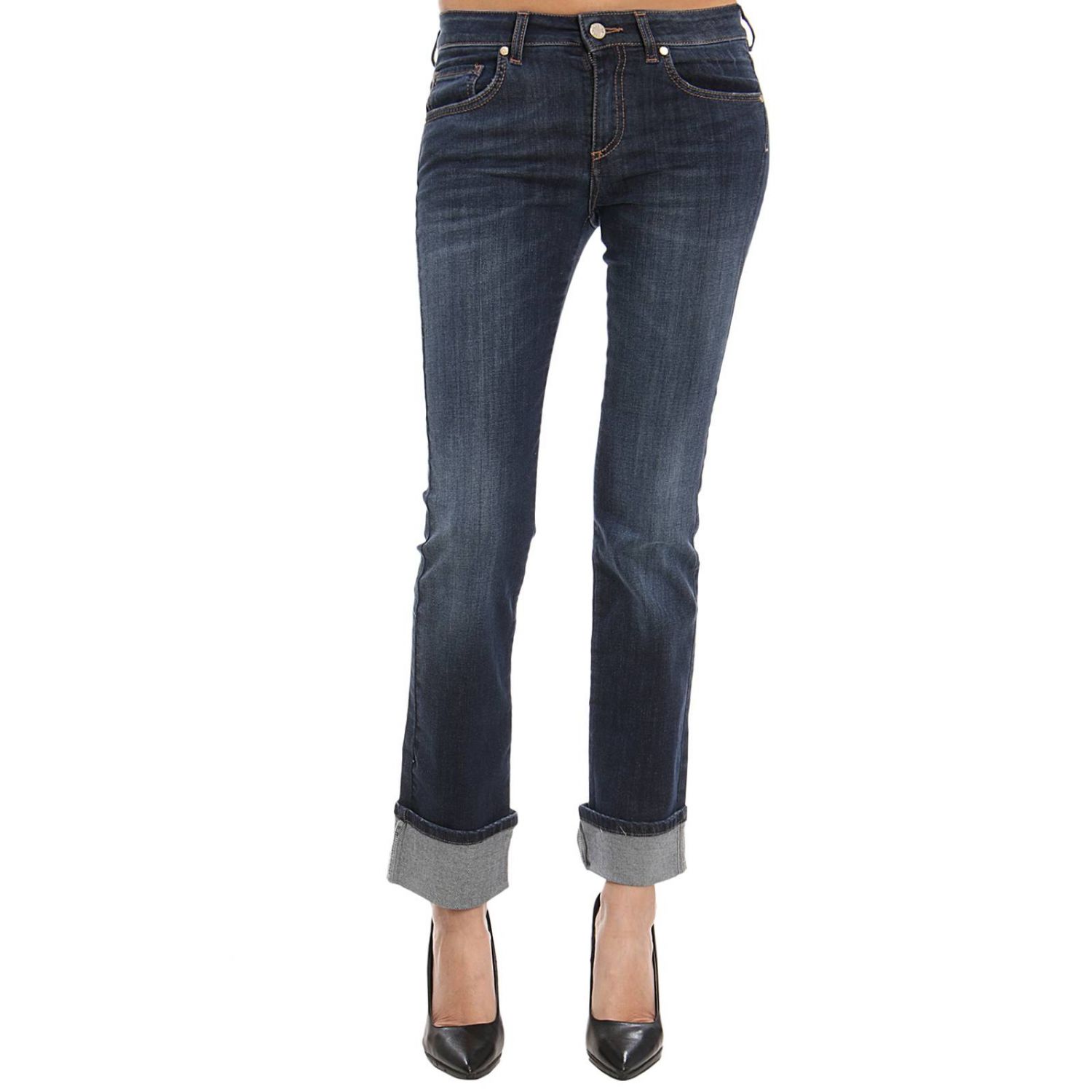 MANILA GRACE: Jeans women | Jeans Manila Grace Women Gnawed Blue ...