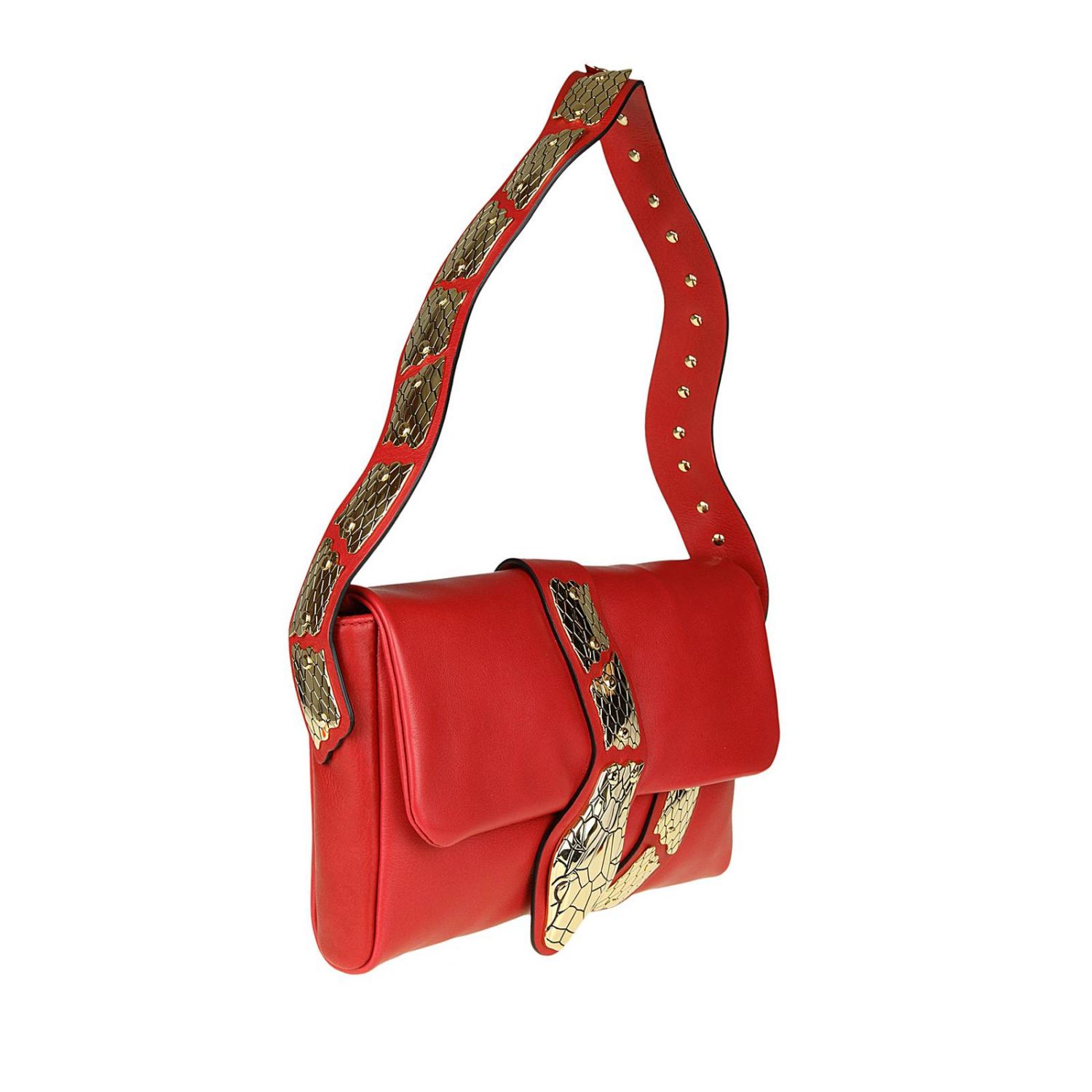RED VALENTINO: Shoulder bag women - Red | Clutch Red Valentino PQ2B0747 ...