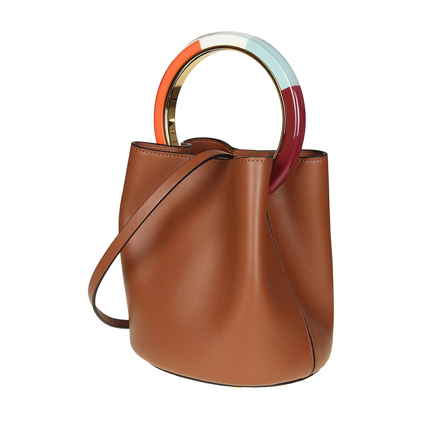 mini brown handbag