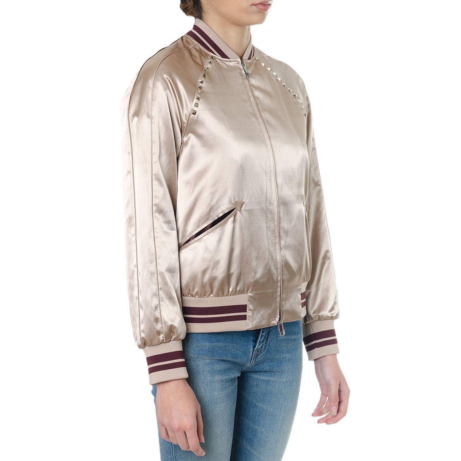 Valentino Outlet: Jacket women | Jacket Valentino Women Pink | Jacket ...