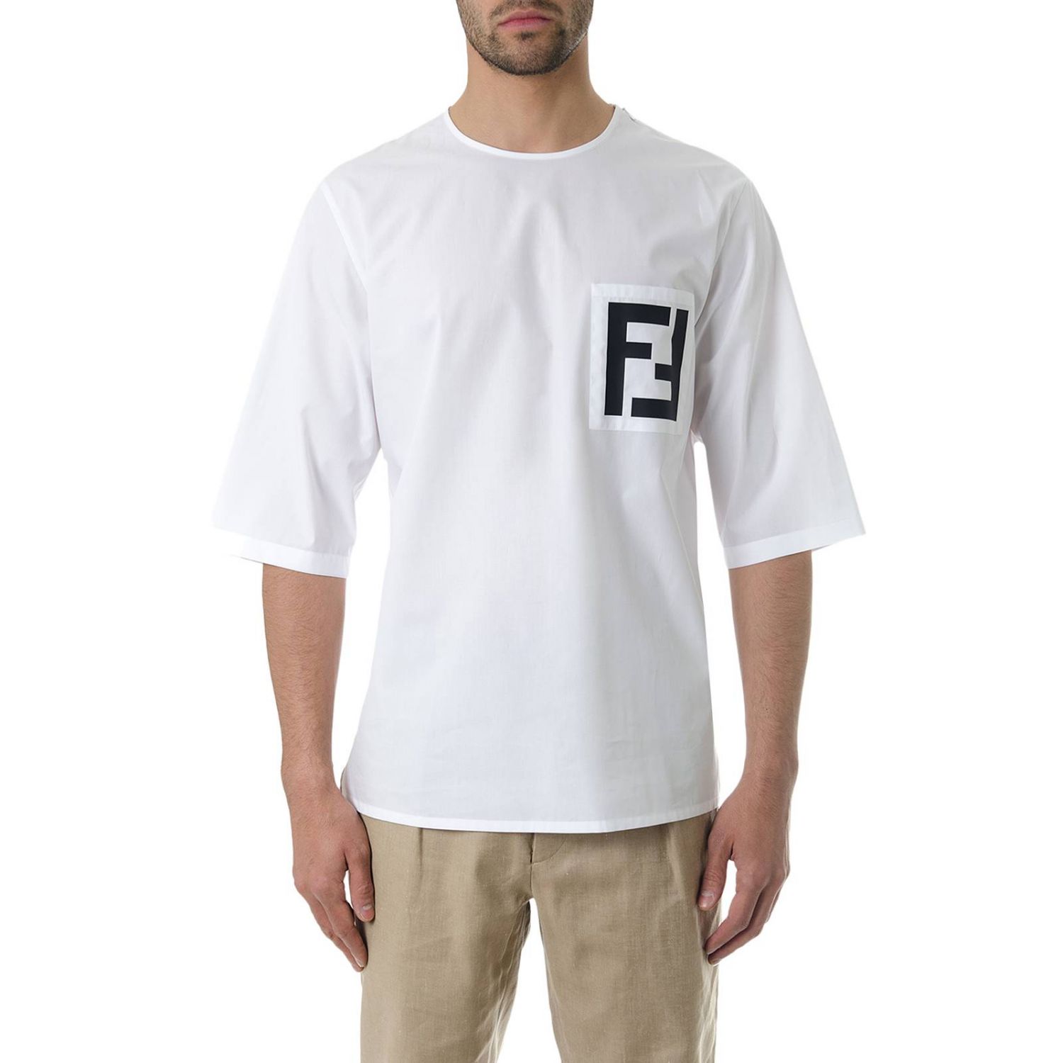 fendi white t shirt mens