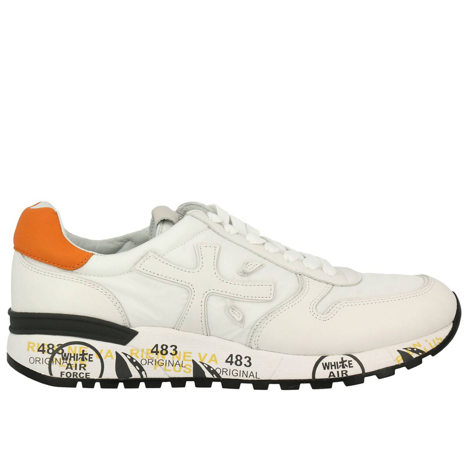 Premiata Outlet: Shoes men | Sneakers Premiata Men White | Sneakers Premiata MICK 2828 Giglio EN
