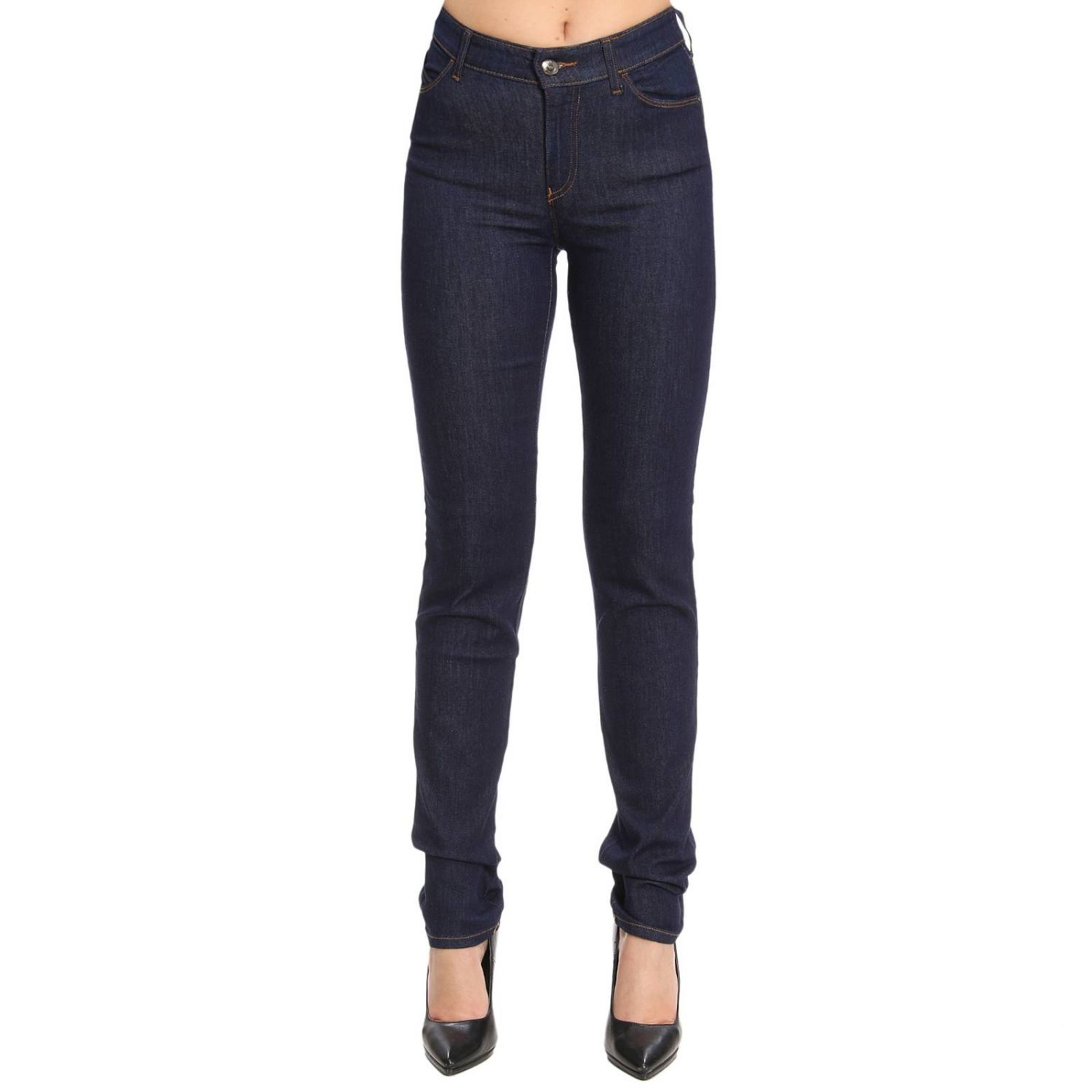 Emporio Armani Outlet: Jeans women | Jeans Emporio Armani Women Gnawed ...