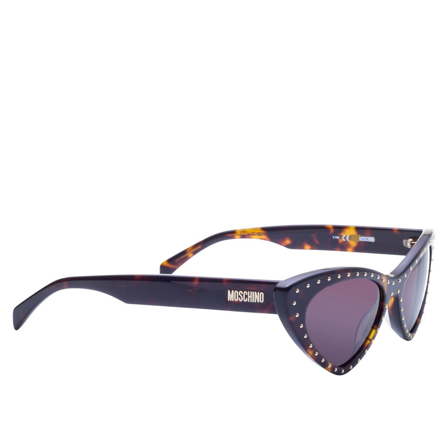 Moschino Outlet: Occhiali da sole MOS006 in acetato a fantasia con micro  borchie - Viola | Occhiali Moschino MOS006/S GIGLIO.COM