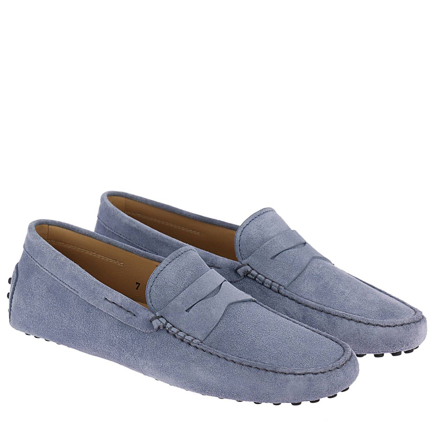 TOD'S: Loafers men - Gnawed Blue | Loafers Tod's XXM0EO00010 RE0 GIGLIO.COM