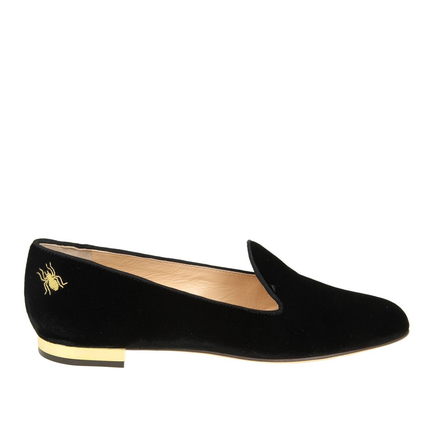 Charlotte Olympia Outlet: Ballet flats women - Black | Ballet Flats ...